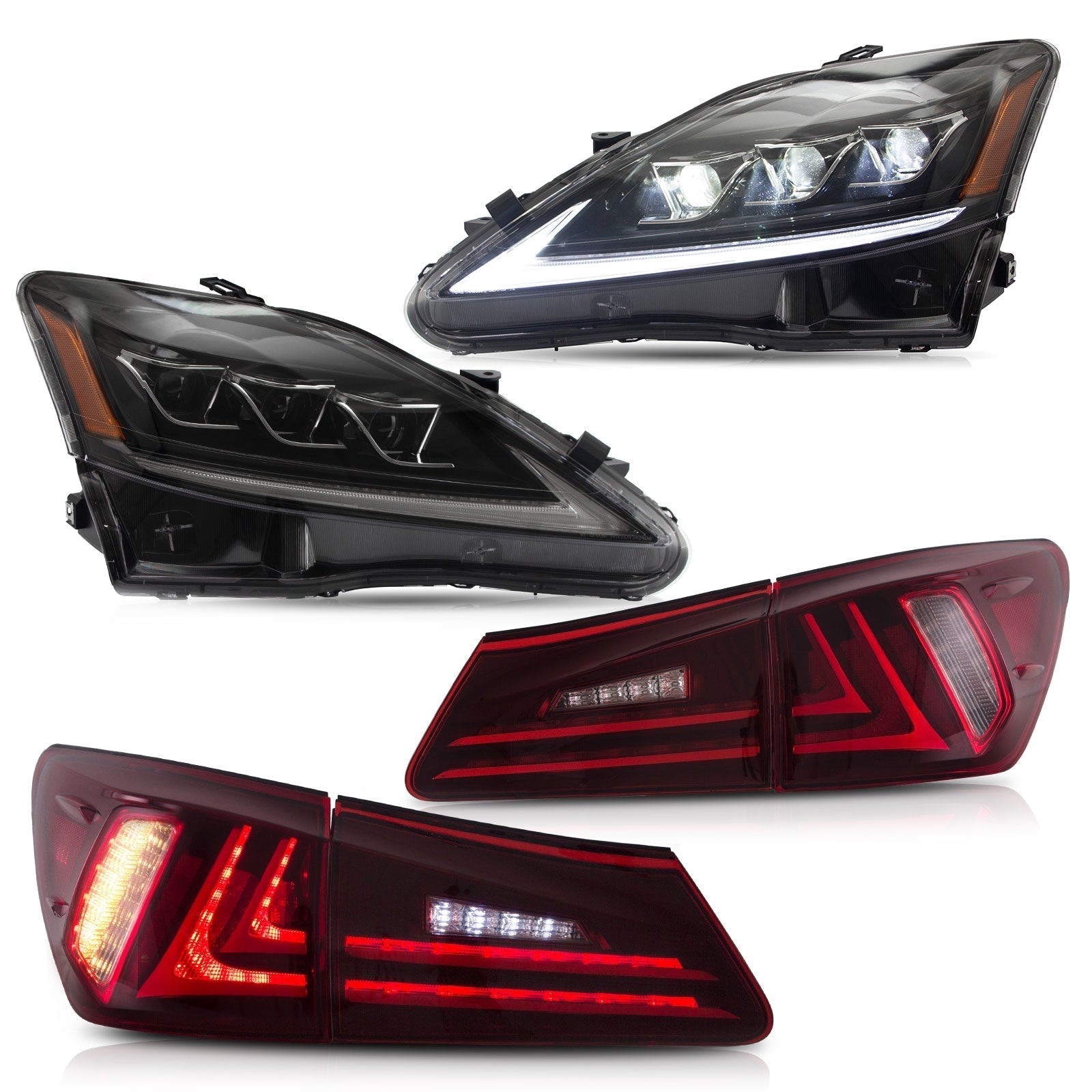 LED Headlighs & Tail Lights Suits for Lexus IS350 250 ISF 2006–2013