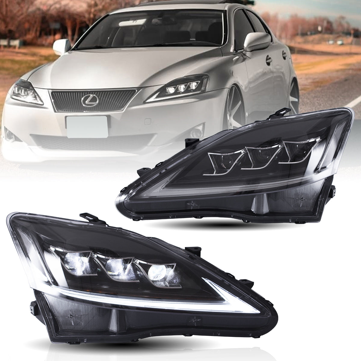 single Tail Lights & Headlights