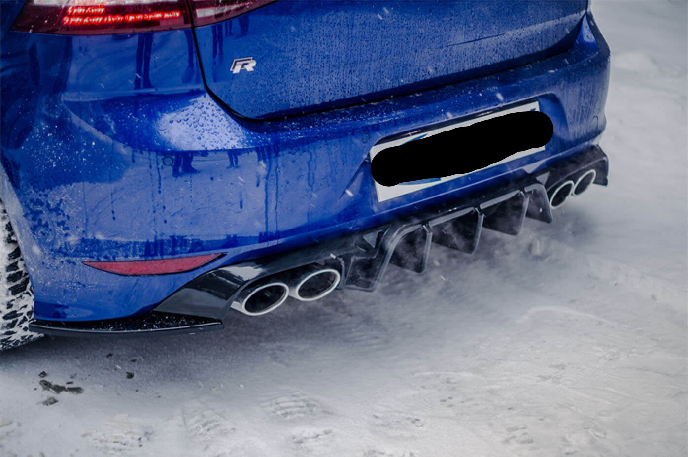 Rear Side Splitters VW Golf MK 7 R 2013-2016 Version 3