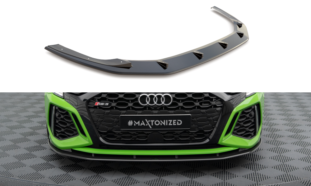 Maxton Carbon Fiber Front Splitter Audi RS3 Sedan / Sportback 8Y