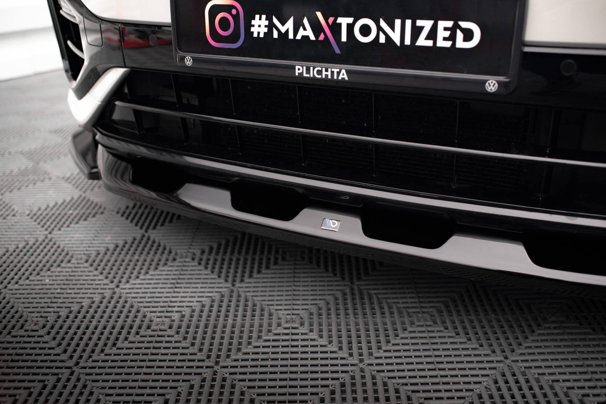 Maxton Design Front Lip V.2 Volkswagen T-Roc R / R-Line Mk1 Facelift