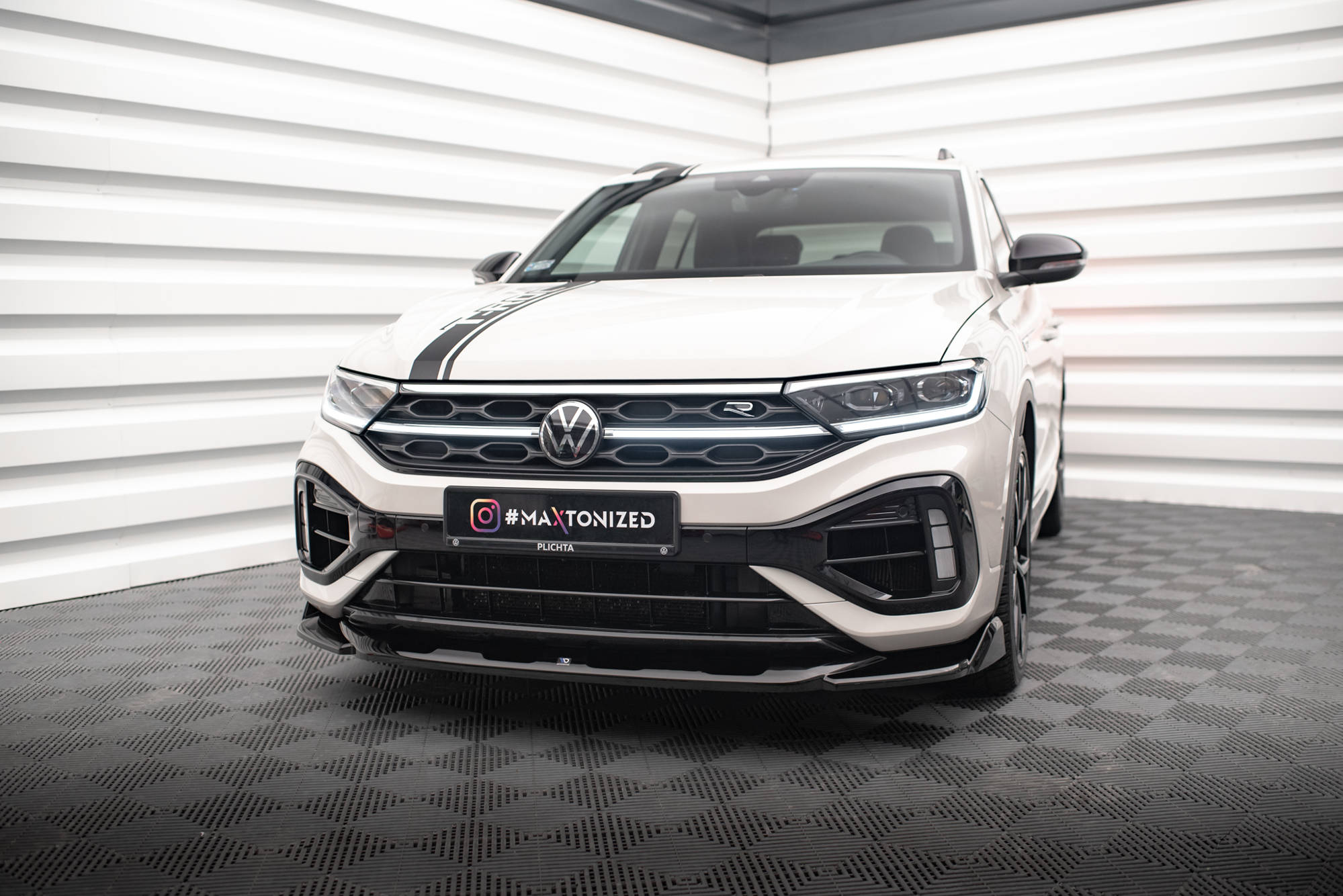 Maxton Design Front Lip V.2 Volkswagen T-Roc R / R-Line Mk1 Facelift