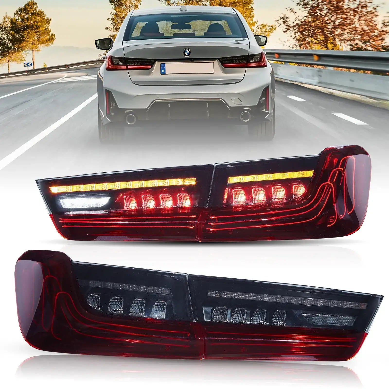 Laser Tail Lights Fit BMW 3 Series G20 M3 2019-2022
