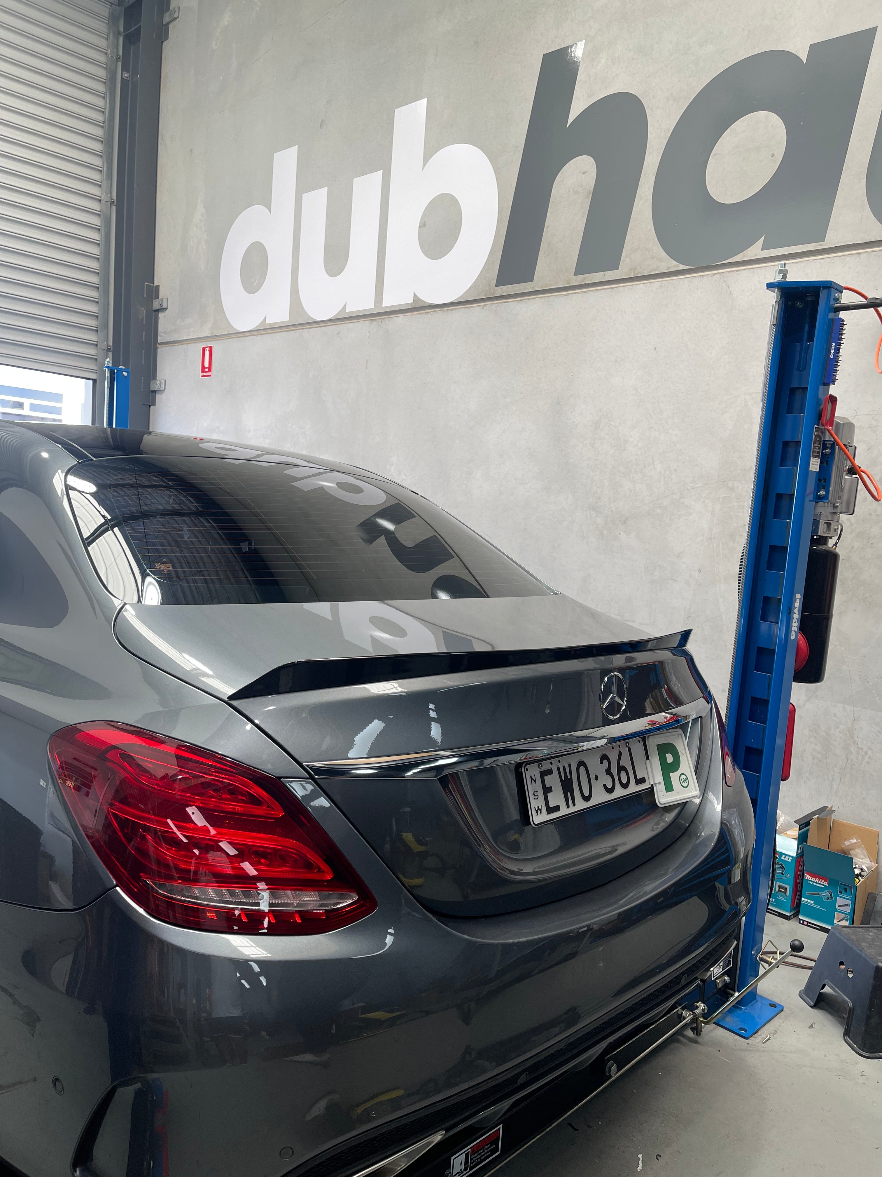 Mercedes Benz C Class W205 C63s Style ABS Spoiler (Gloss Black)