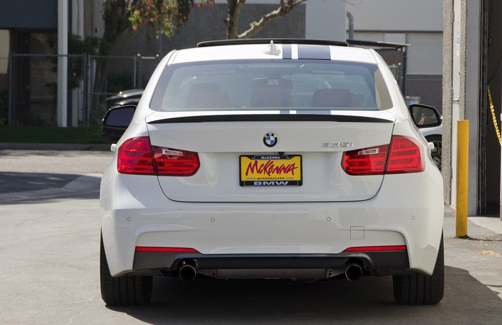 BMW 3 Series F30 MP Style ABS Rear Boot Lip (Gloss Black)