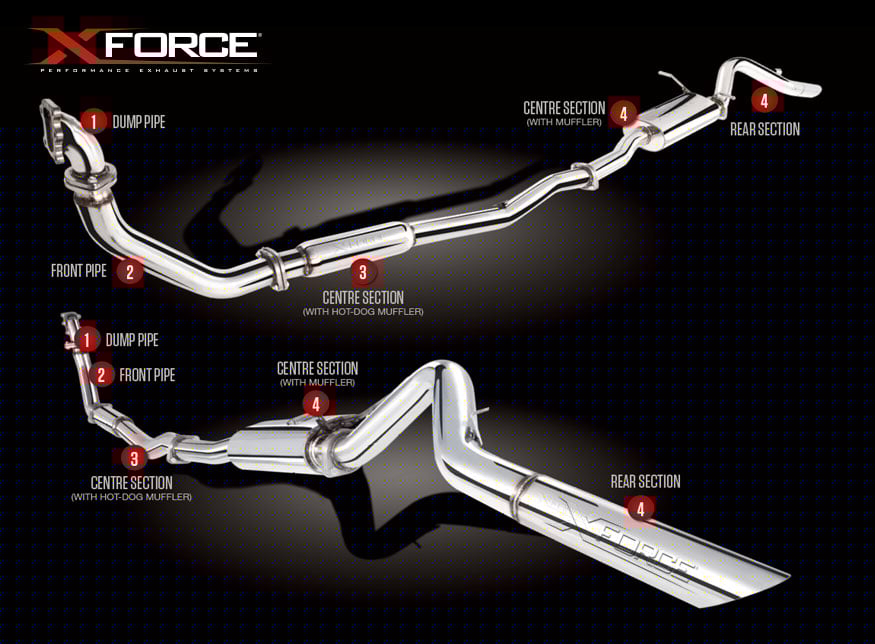 Nissan D22 Navara 3L TD Turbo Back Exhaust with Cat Converter