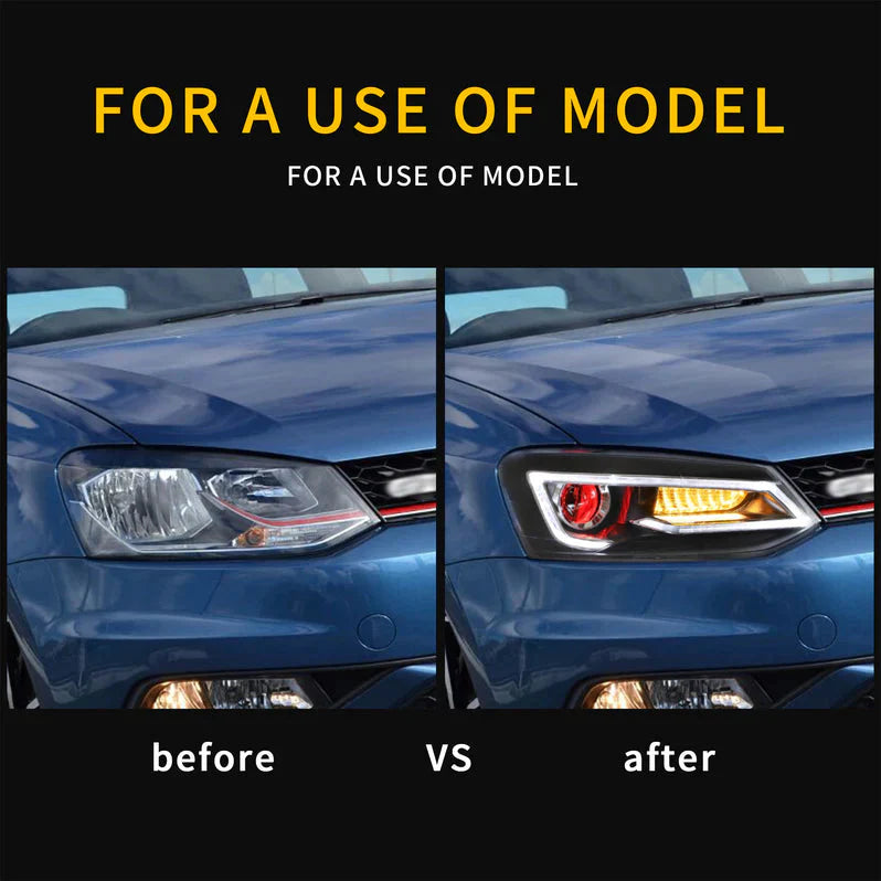 LED Headlights for Volkswagen Polo MK5 2009–2017