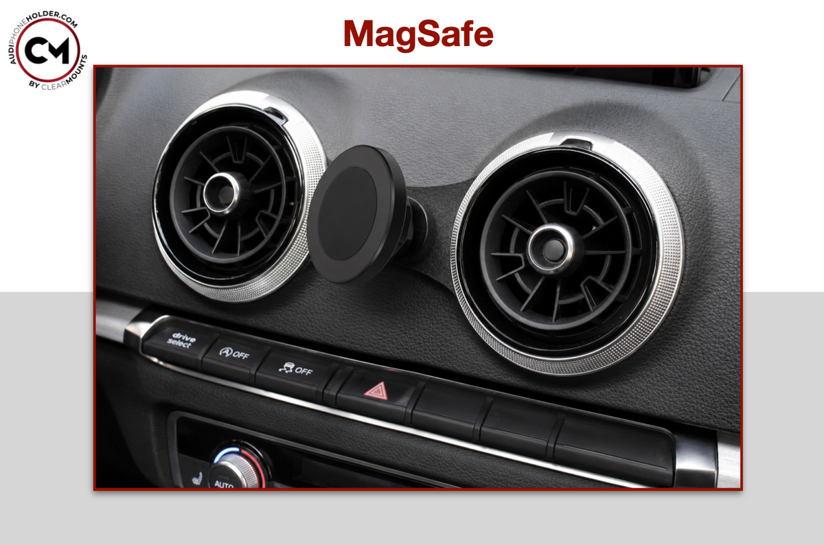 Clearmounts MagSafe Magnetic Phone Holder for Audi A3/S3/RS3 8V - Dubhaus Australia
