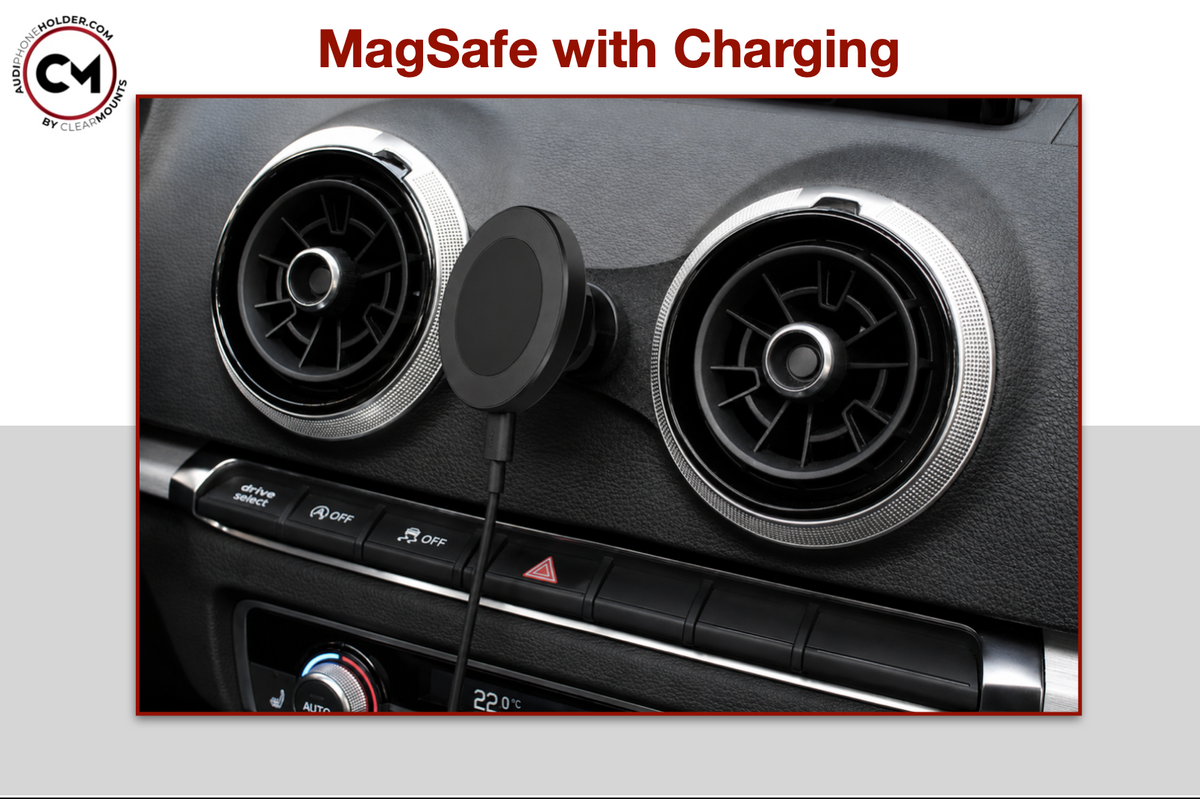 Clearmounts MagSafe Wireless Charging Phone Holder for Audi A3/S3/RS3 8V - Dubhaus Australia
