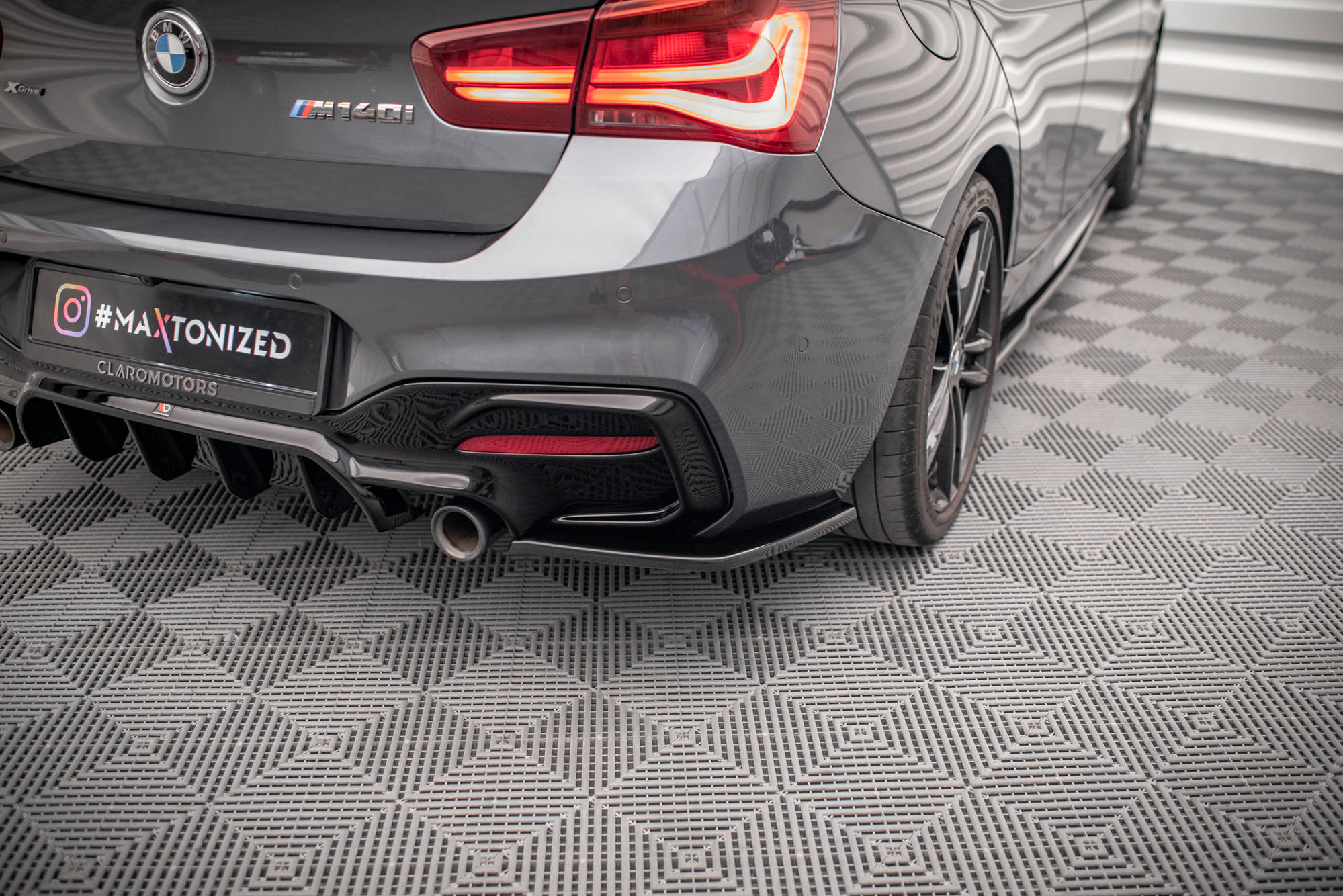 Maxton Design BMW 1 F20 M-power Rear Side Splitters (Facelift)