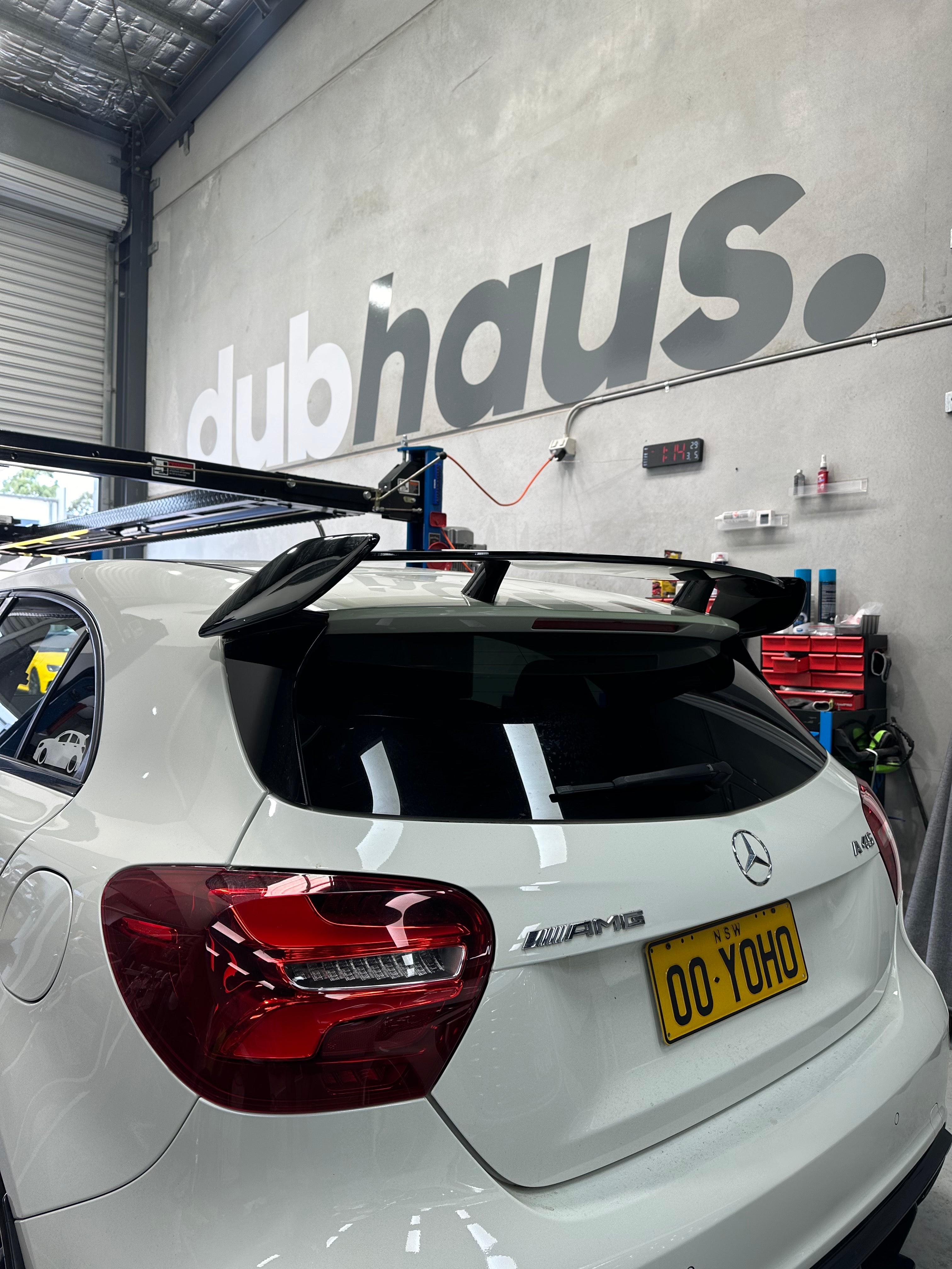 Mercedes Benz A Class W176 AMG Style ABS Spoiler (Gloss Black)