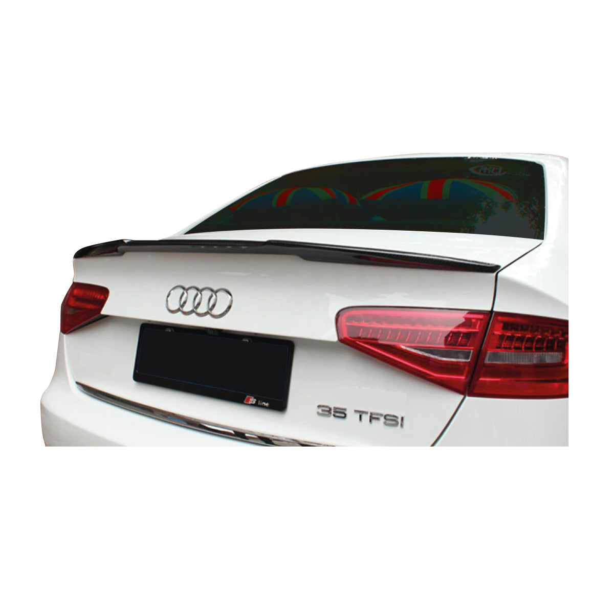 Audi A4 (2009-2012) ABS Rear Boot Lip (Gloss Black)