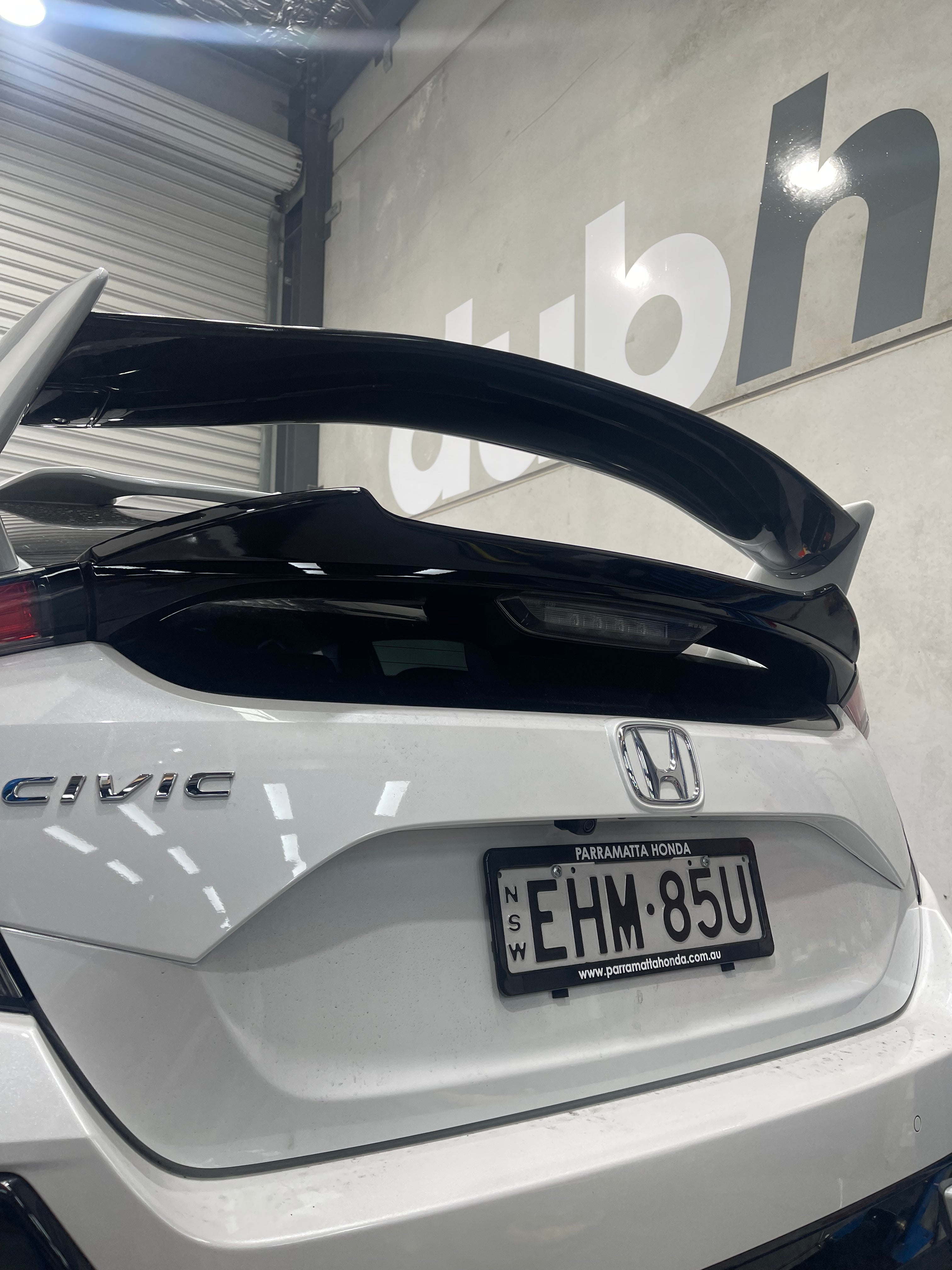 Honda Civic FK Hatchback Mugen Style V1 Boot ABS Spoiler (Gloss Black)