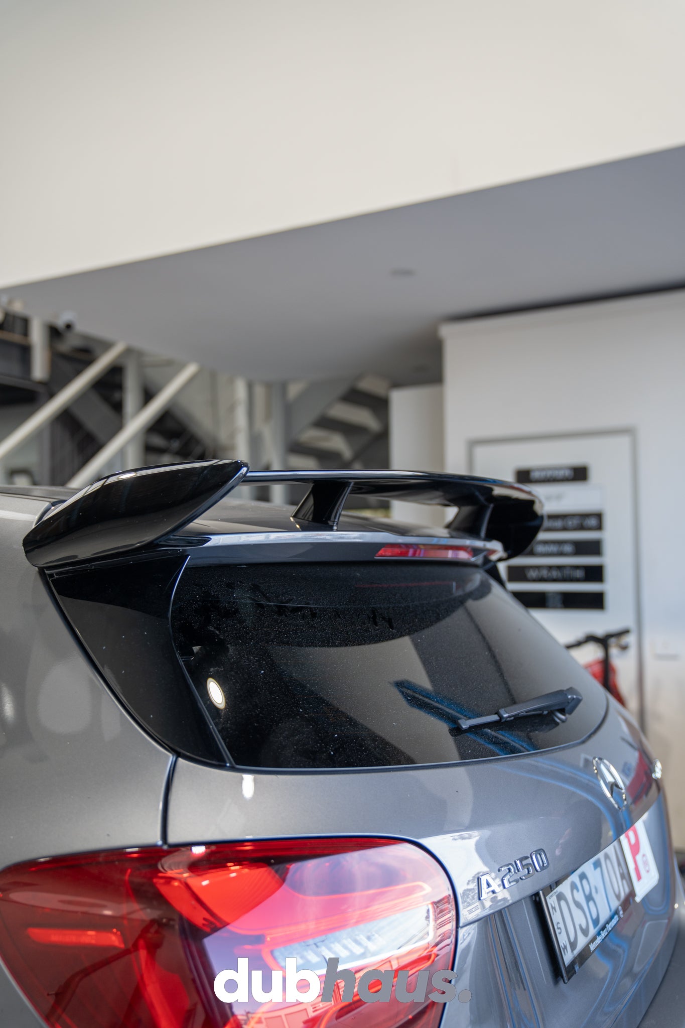 Mercedes Benz A Class W176 AMG Style ABS Spoiler (Gloss Black)