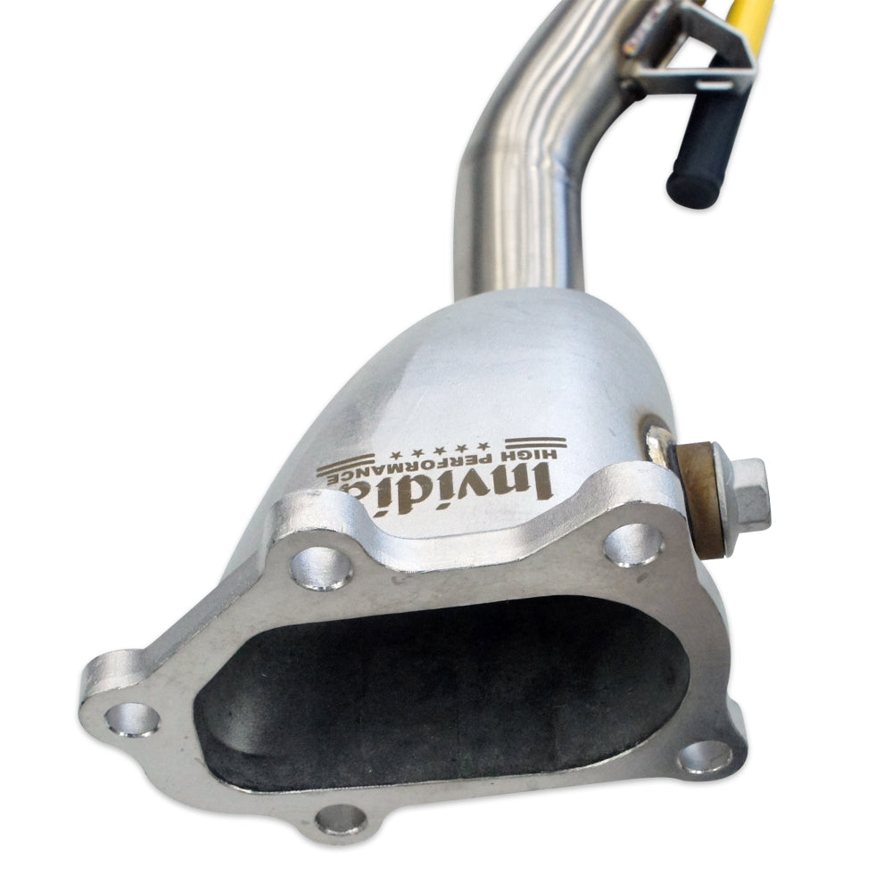 Invidia N1 Turbo Back Exhaust Resonated w/Catless Down Pipe, Ti Tip (WRX/STI GD 01-07)