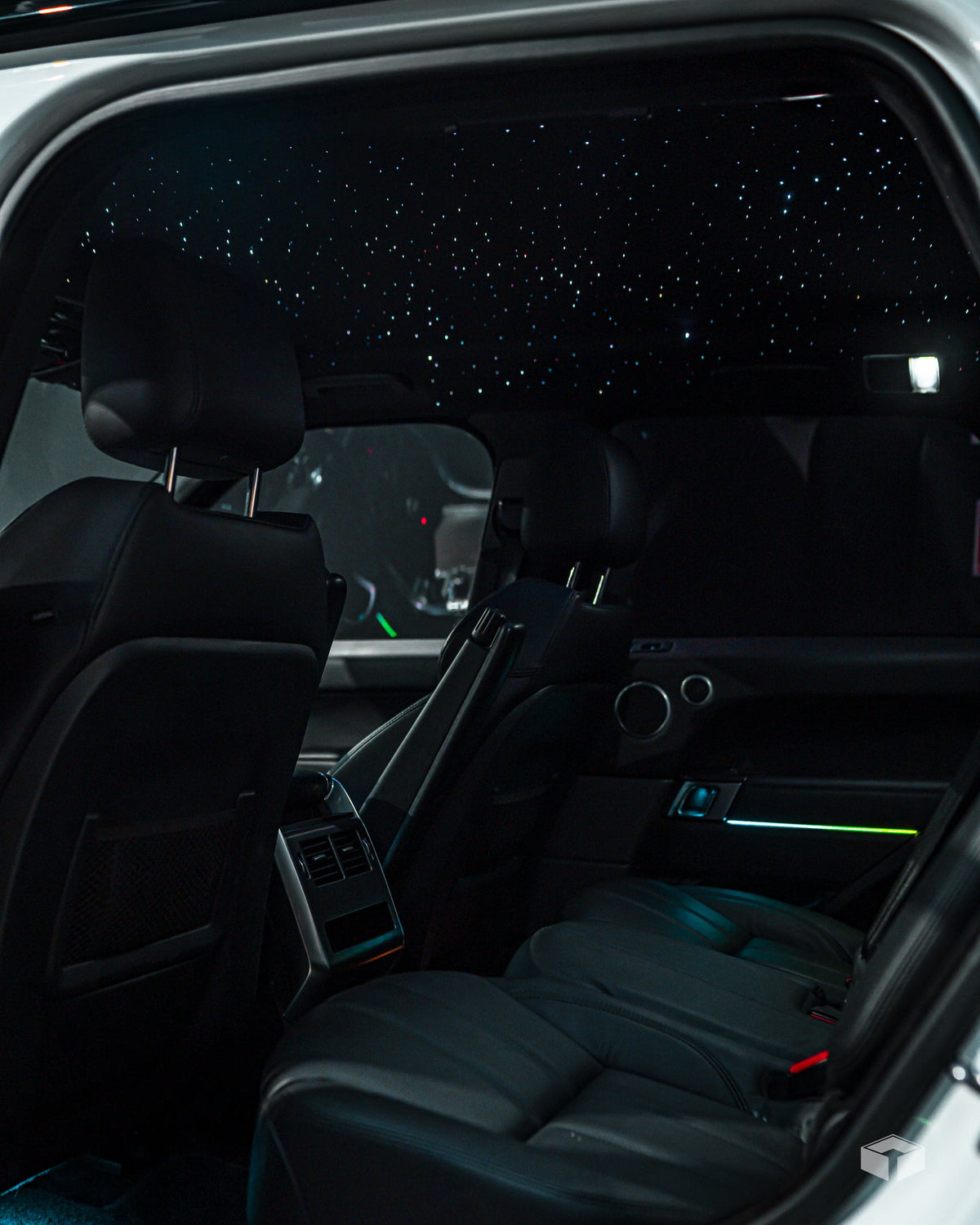STARLIGHT RGBW twinkling star headliner kit by dubhaus, dual output, star effect across a vehicle headliner