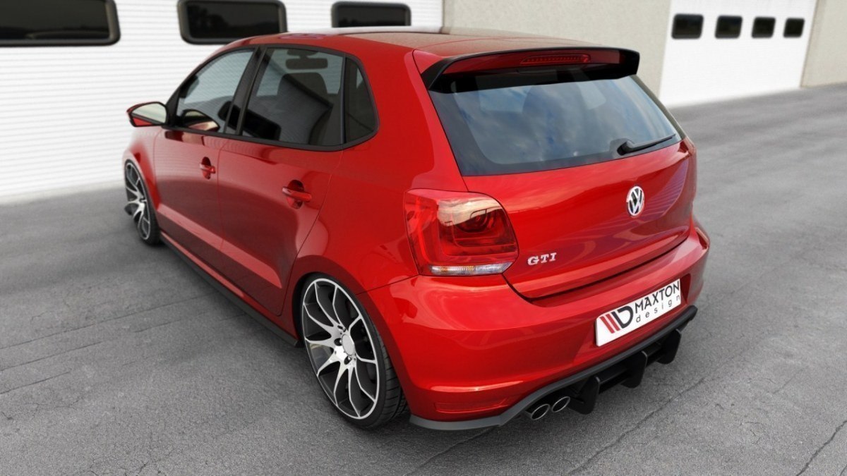 Maxton Design VW Polo Mk5 GTI Spliiter + Skirts + Diffuser + Spoiler Cap