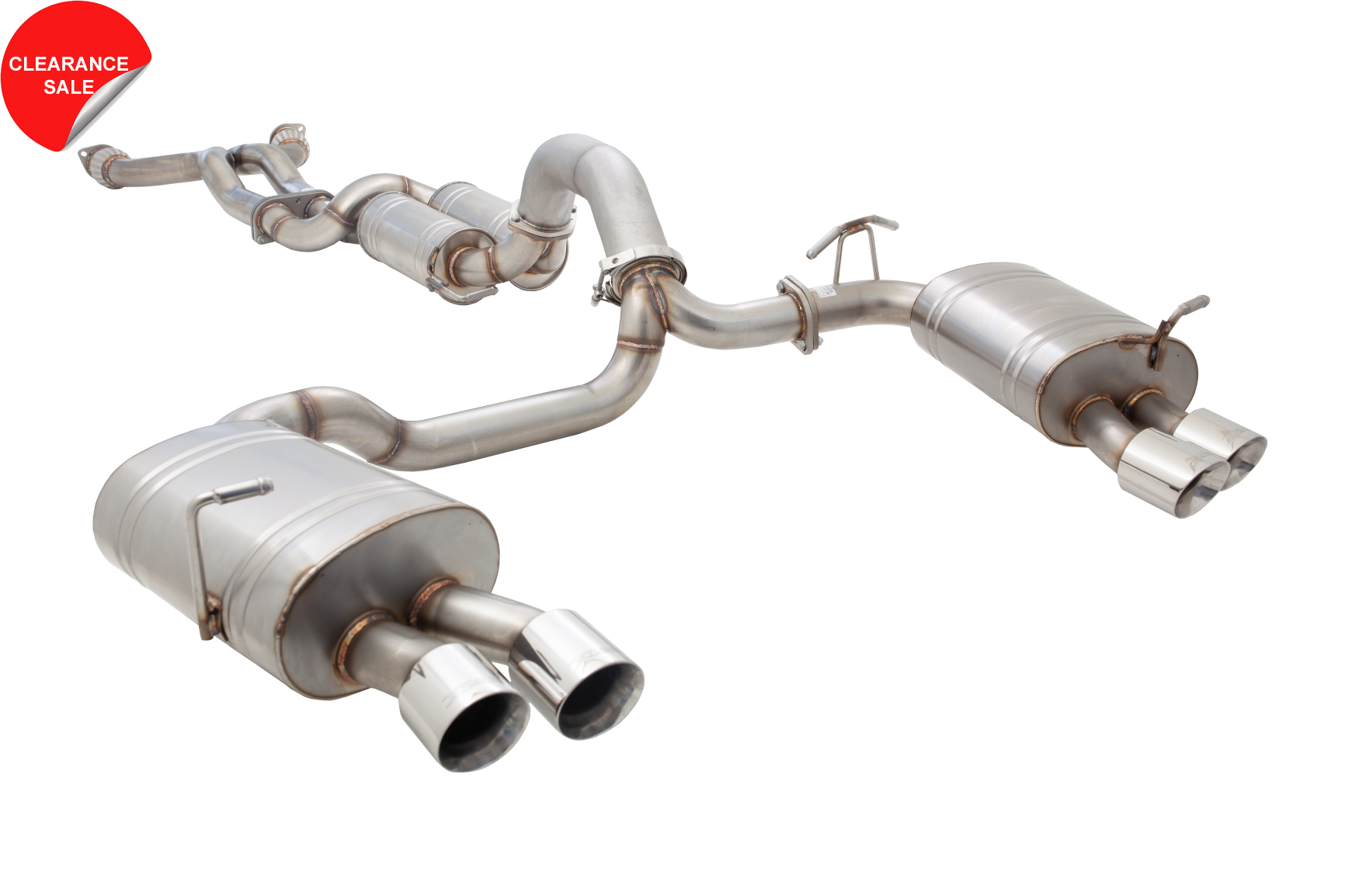 Ford FG V8 Supercharged 304 Stainless Steel Cat Back System