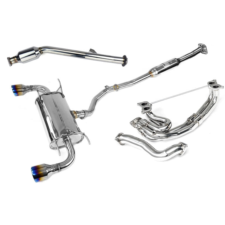 Invidia Q300 70mm Engine Back Exhaust w/Invidia Equal Headers - Subaru BRZ & Toyota 86 12-21, 22+ (6MT)