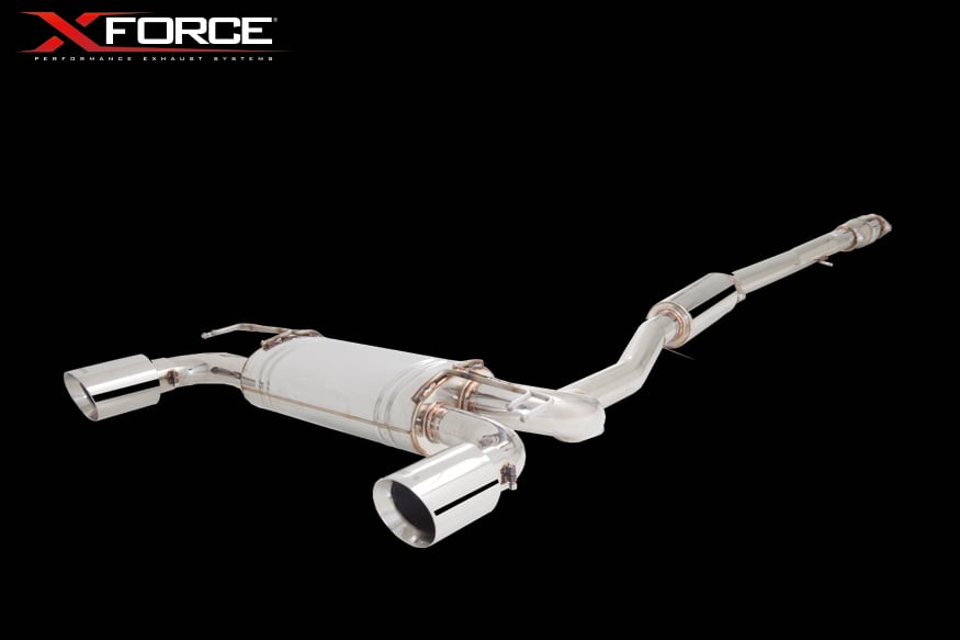 Mitsubishi Evolution X 3Inch Stainless Steel Cat Back System with Dual Tips