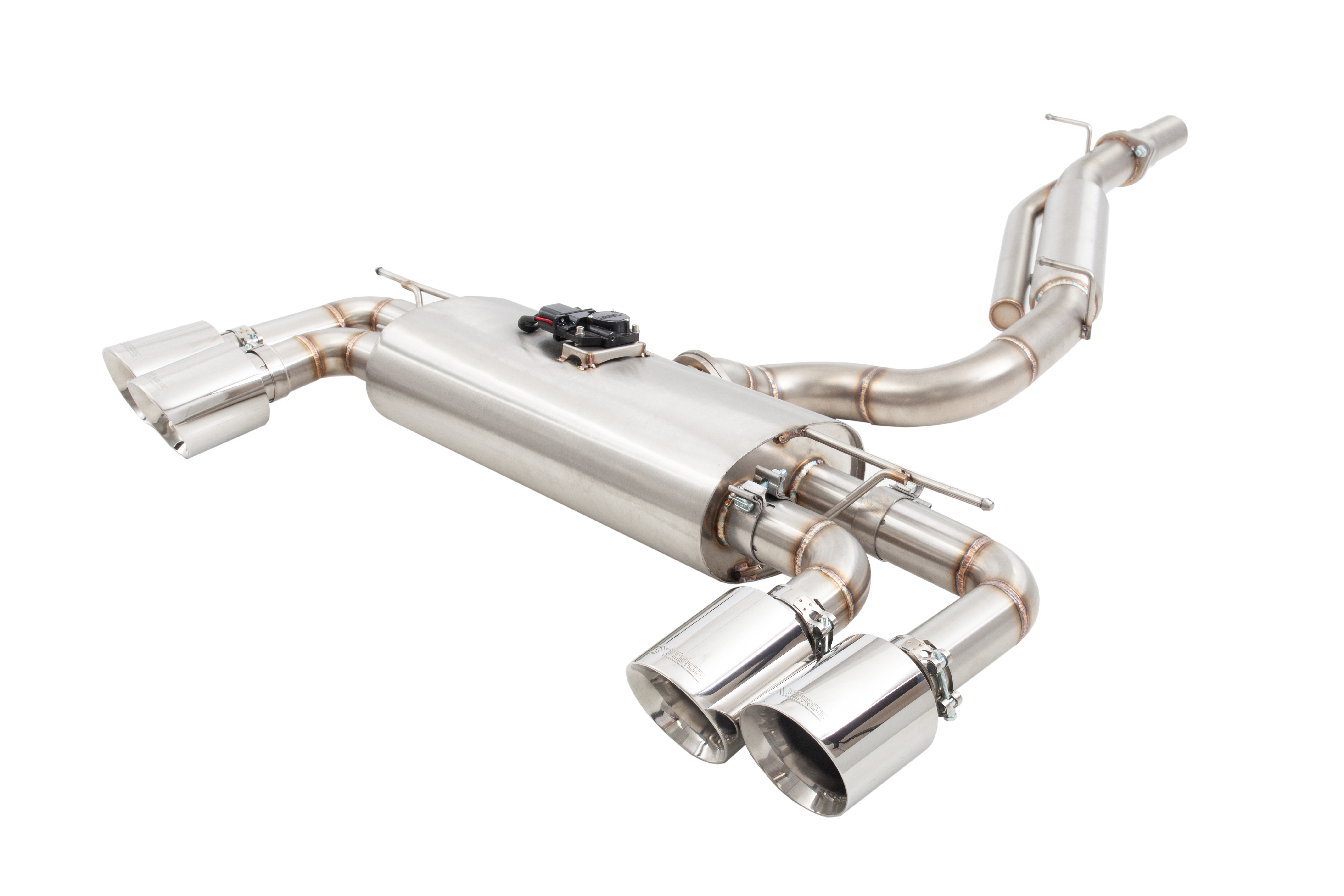 AUDI S3 8V Hatch Varex Valved Cat Back Exhaust System Including SmartBox Control Kit
