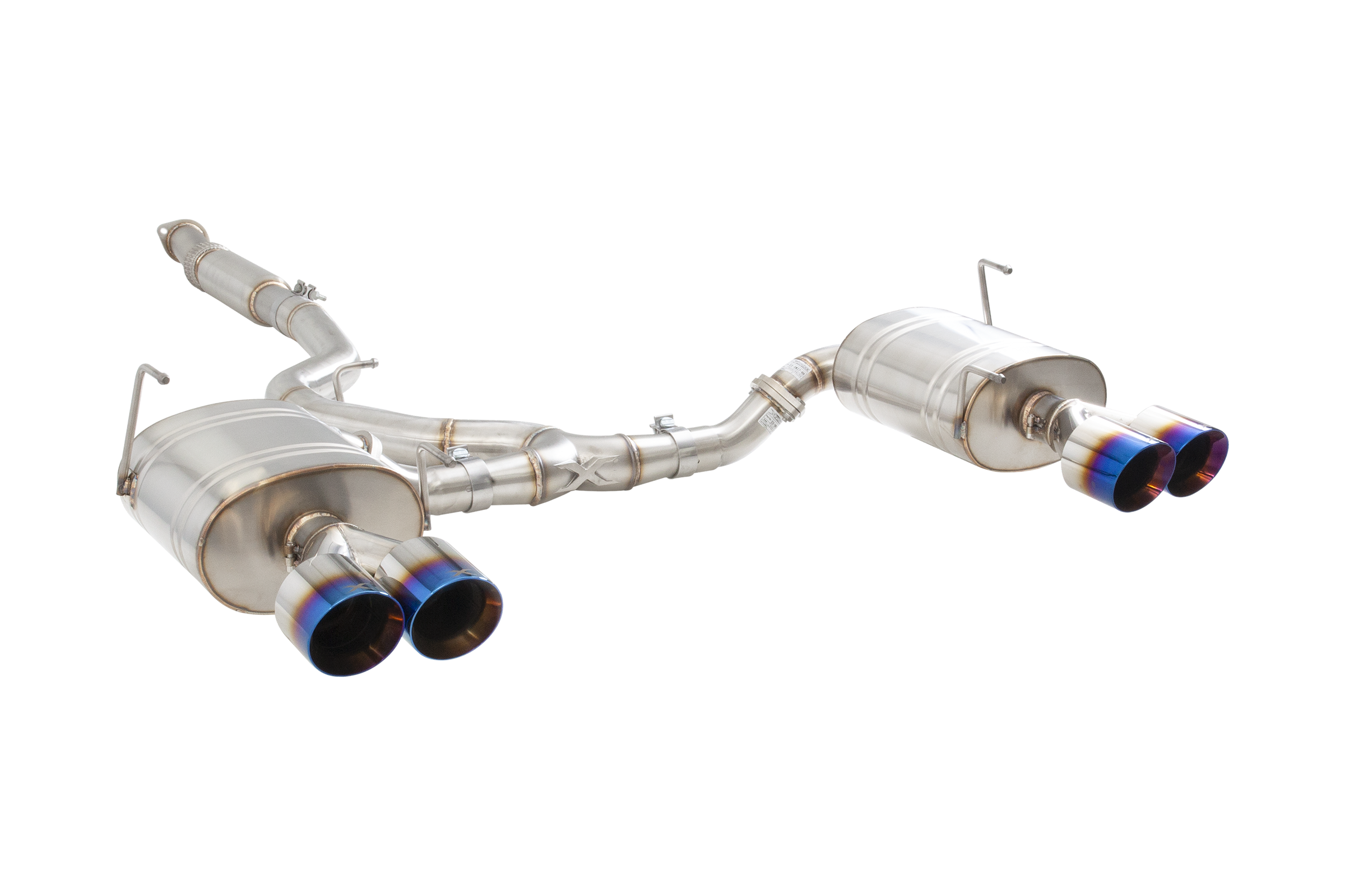 Subaru WRX STI G3 VA Sedan Cat Back Exhaust with Burnt Blue Tips