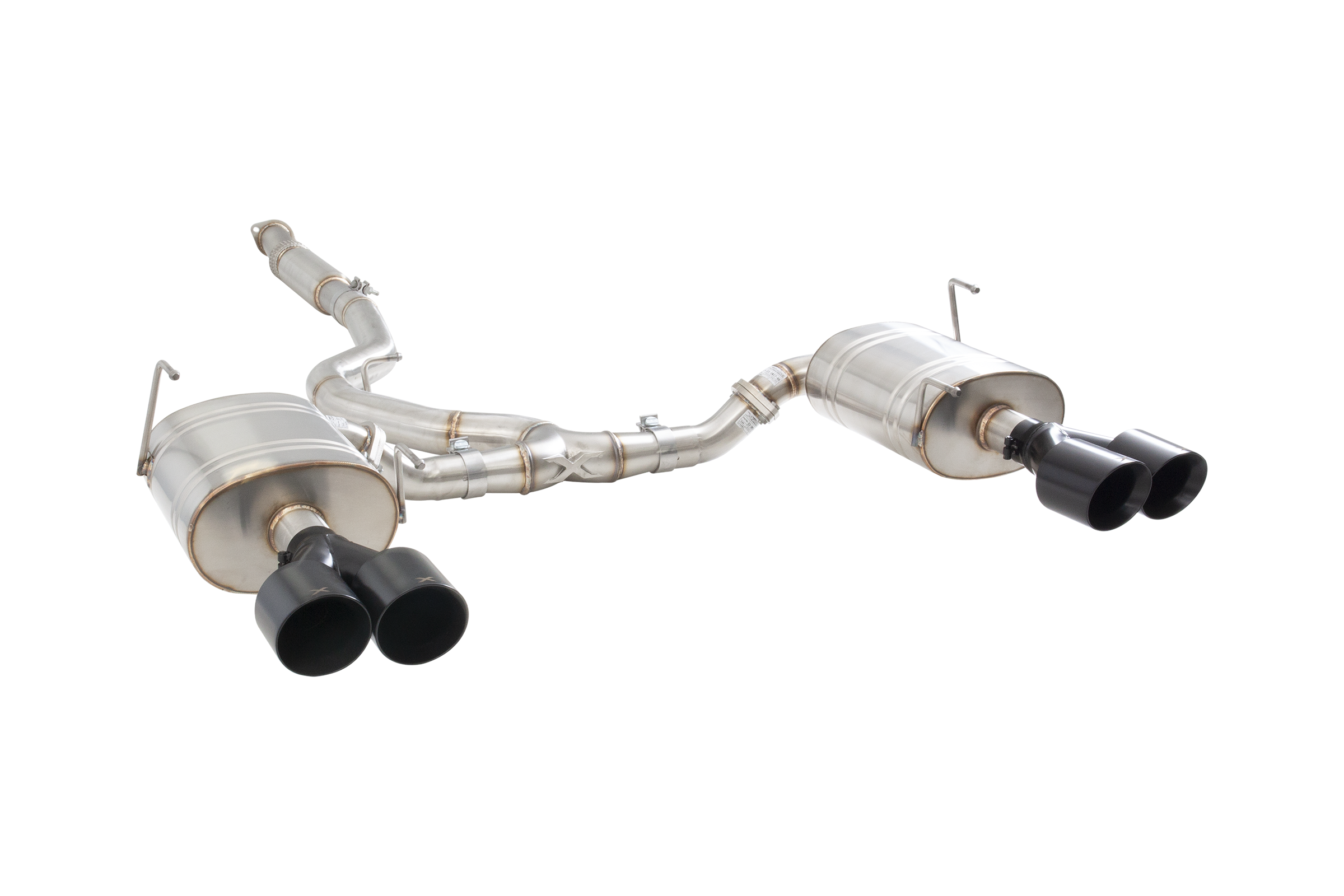 Subaru WRX STI G3 VA Sedan Cat Back Exhaust with Black Tips