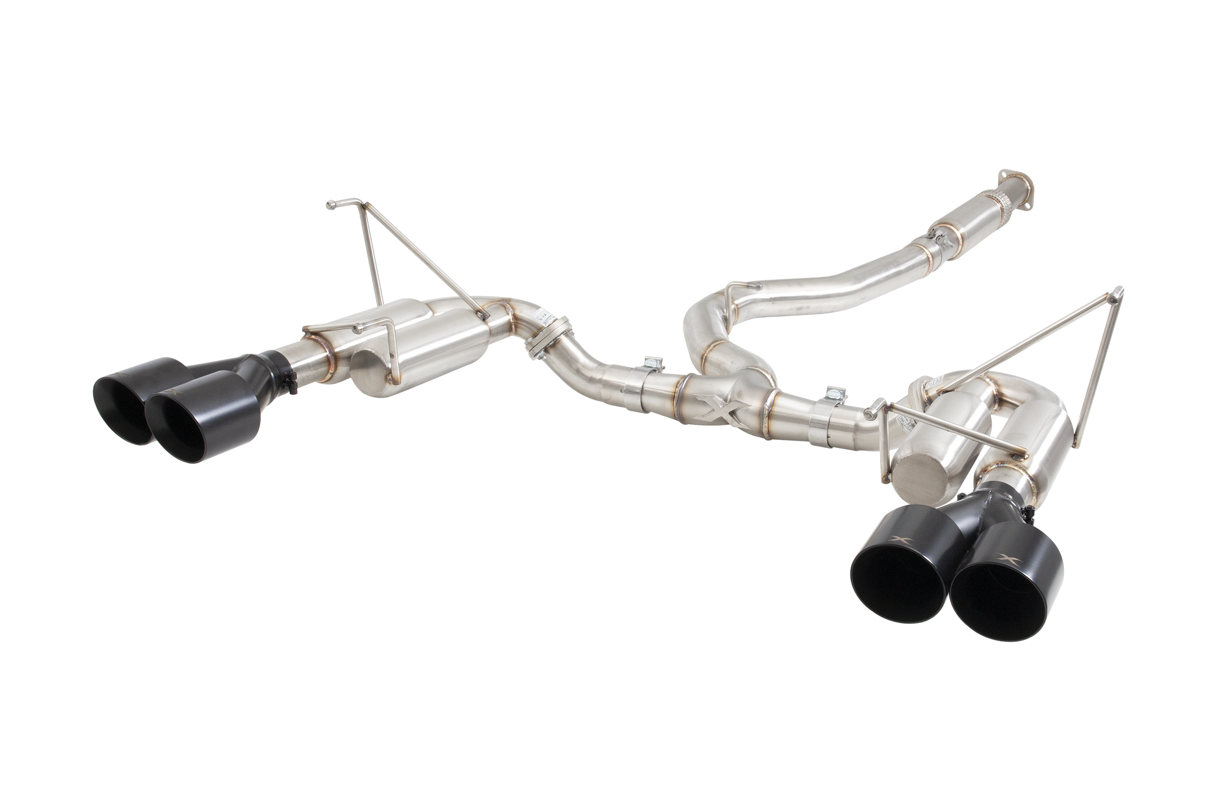 Subaru WRX STI G3 VA Sedan Race Cat Back Exhaust with Black Tips