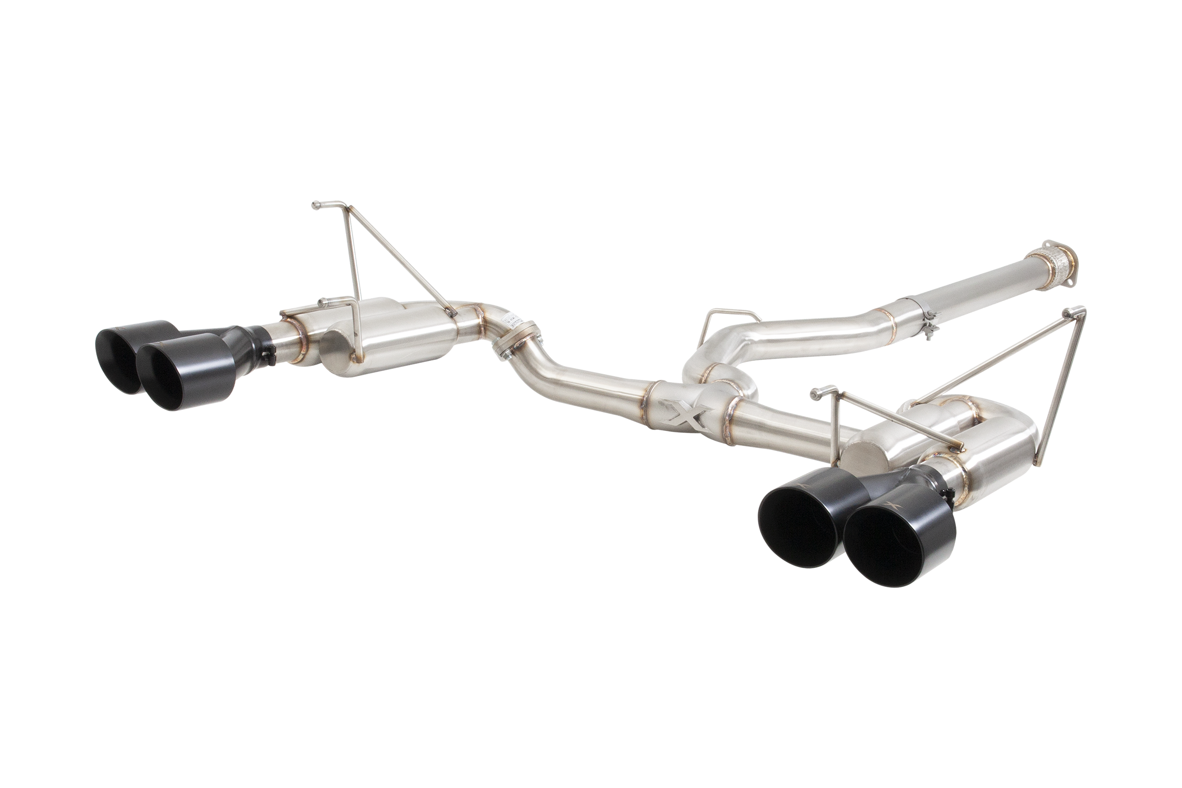 Subaru WRX Sedan VB Race Cat Back Exhaust System with Black Tips