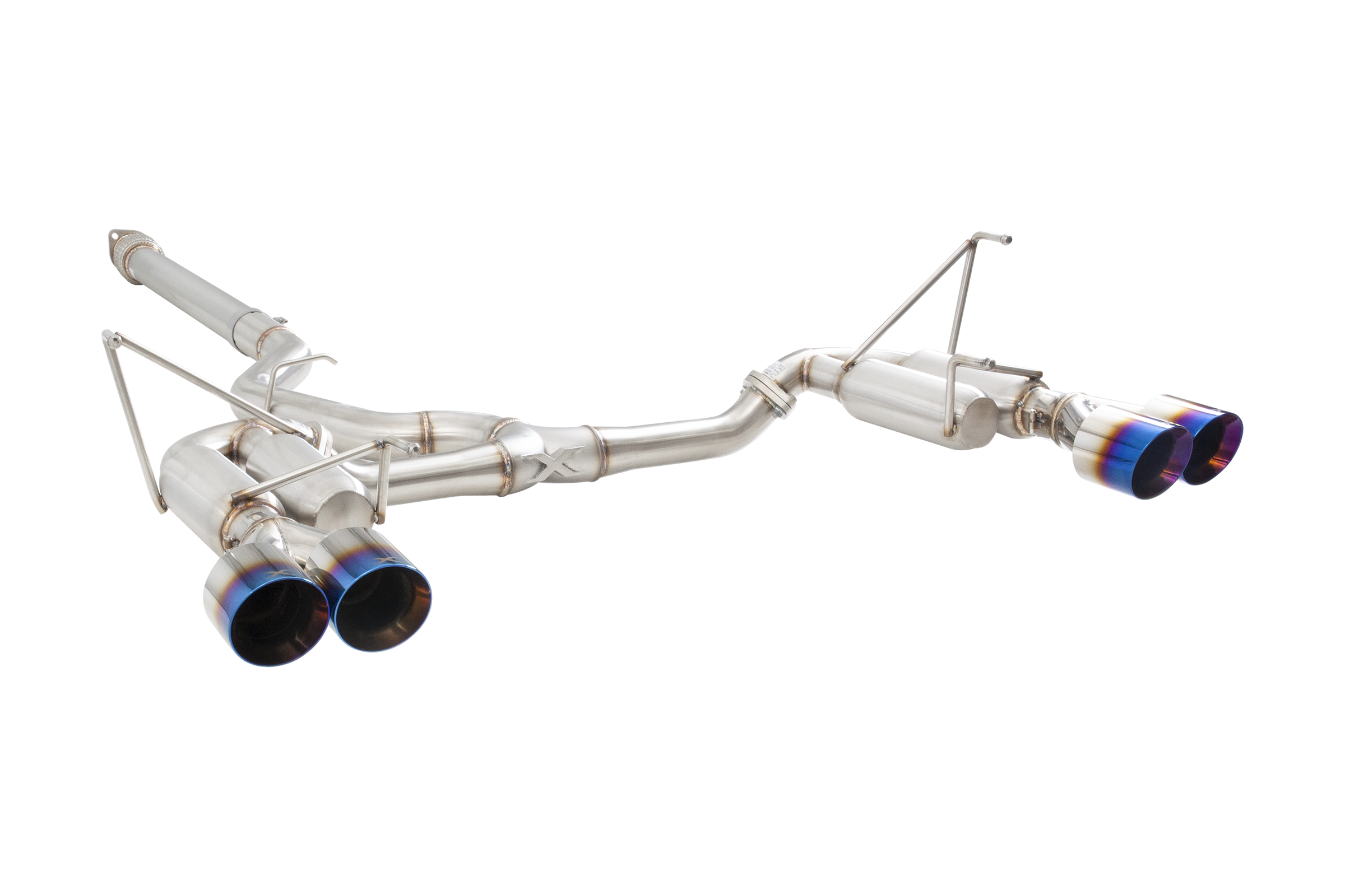 Subaru WRX Sedan VB Race Cat Back Exhaust System with Burnt Blue Tips