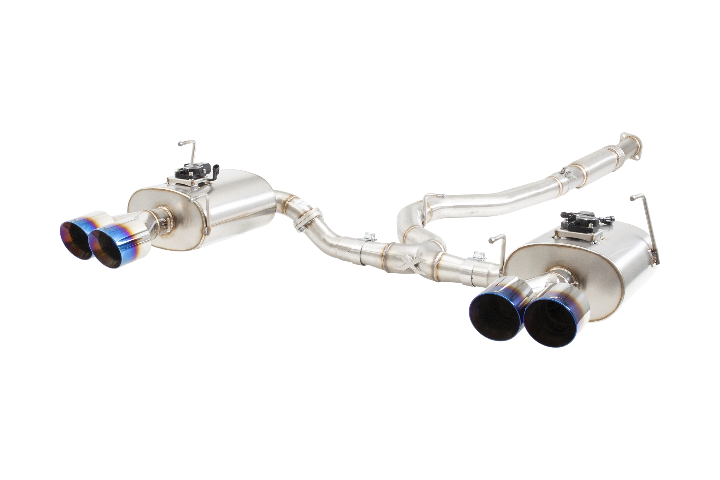 Subaru WRX / STI G3, VA Sedan Varex WR Valved Cat Back Exhaust with Burnt Blue Tips