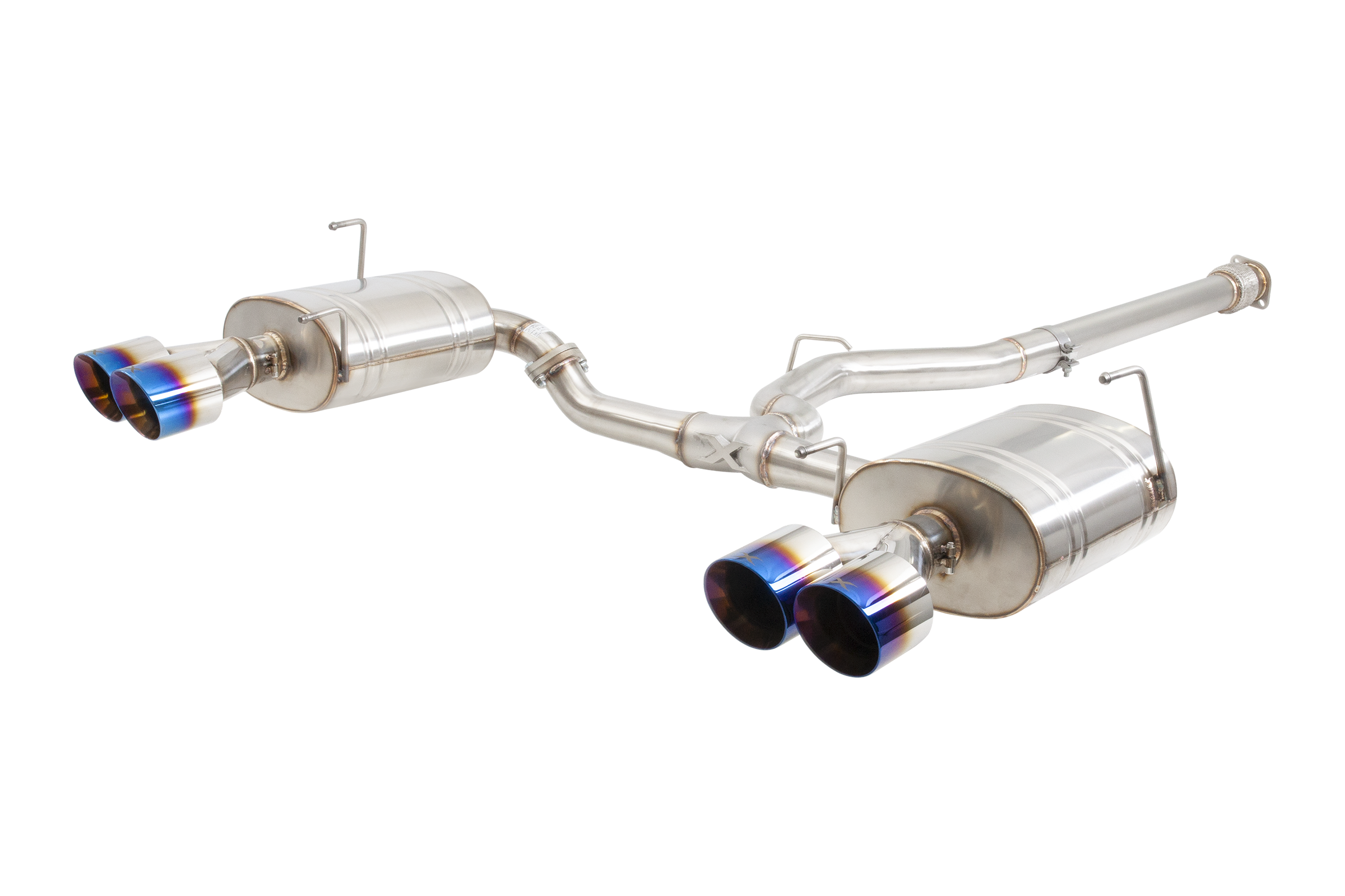 Subaru WRX Sedan VB Cat Back Exhaust System with Burnt Blue Tips
