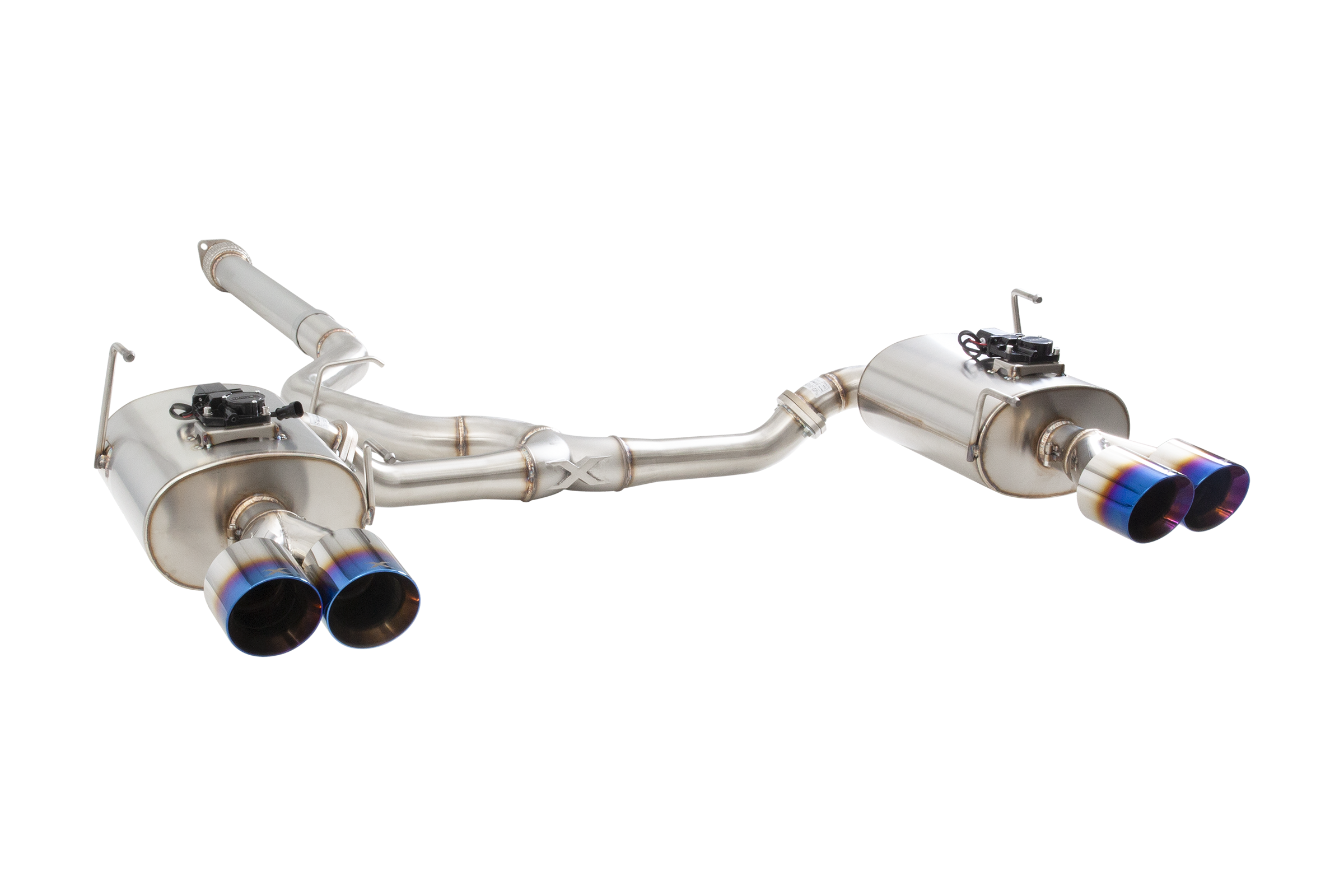 SUBARU WRX SEDAN VB Varex WR Valved Cat Back Exhaust System with Burnt Blue Tips