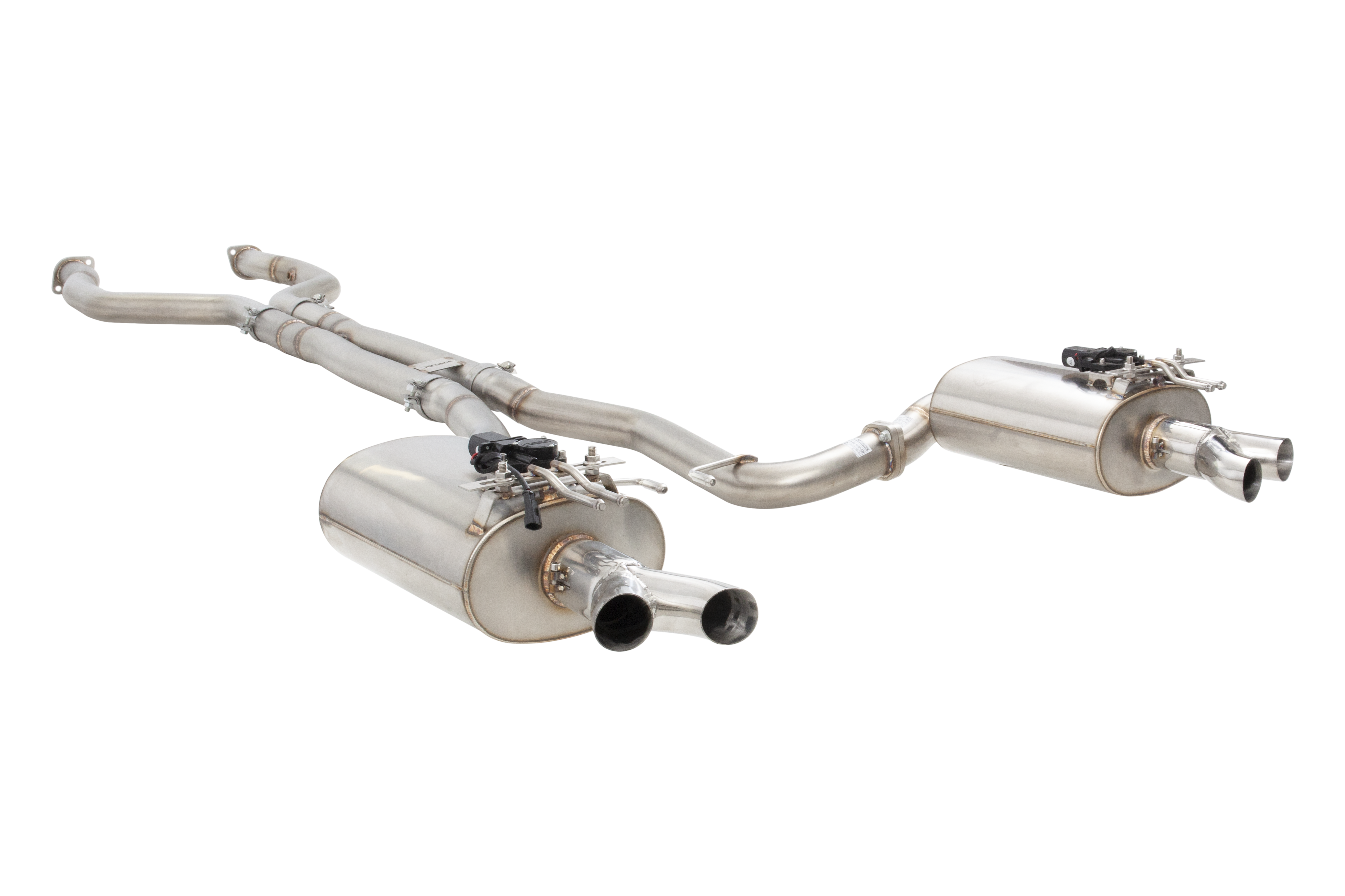 HSV VF Maloo Straight Pipe Center Twin 3Inch 304 SS Varex Valved Cat Back