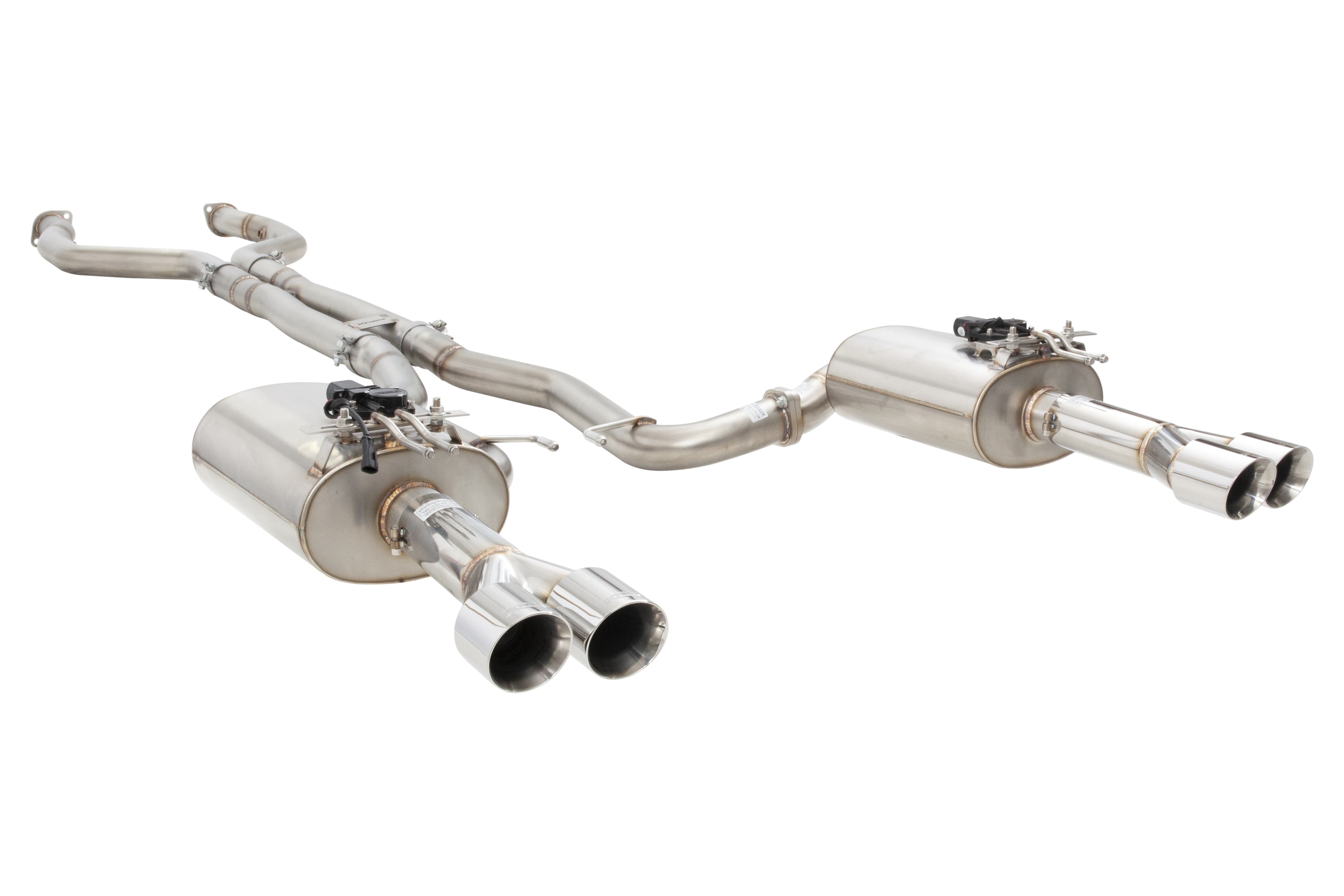 Holden VE VF V8 Ute Straight Pipe Center 304 SS Twin 3Inch Varex Valved Cat Back