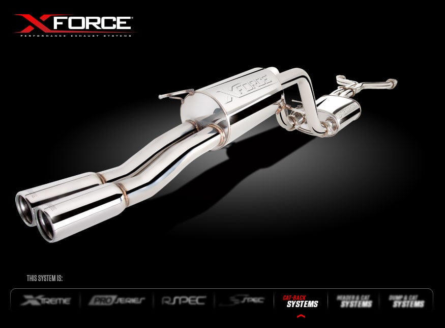 Ford FG Falcon V8 Ute Twin 2.5Inch Raw 409 Cat Back Exhaust System