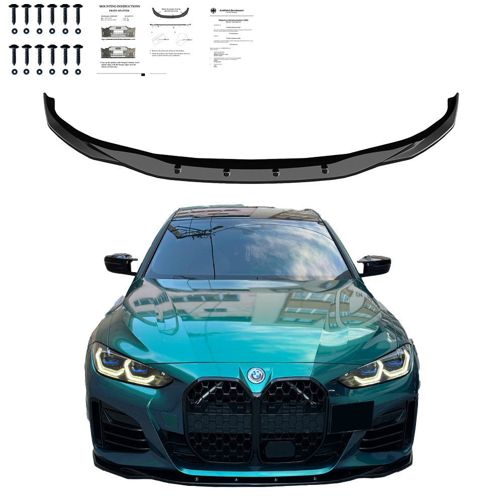 Front Splitter BMW i4 / 4 Series M-Pack / M440i G26 2021+ without ABE TÜV