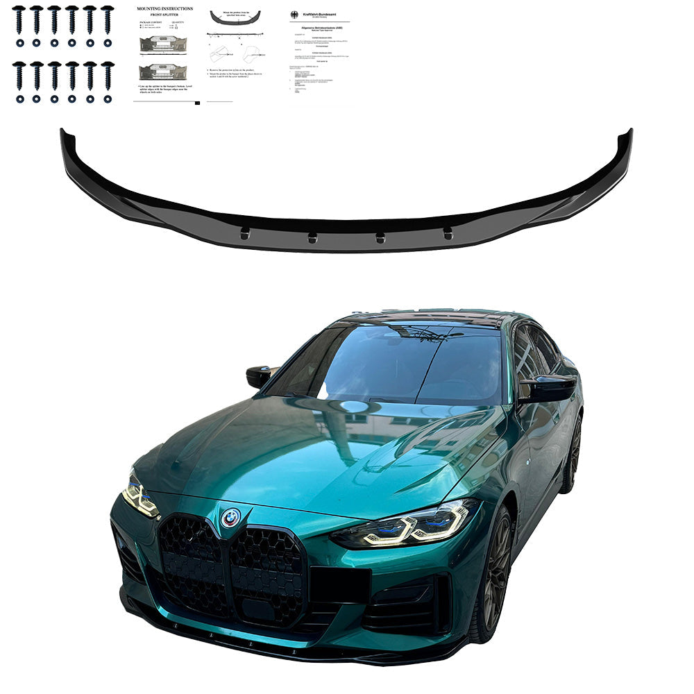 Front Splitter BMW i4 / 4 Series M-Pack / M440i G26 2021+ without ABE TÜV