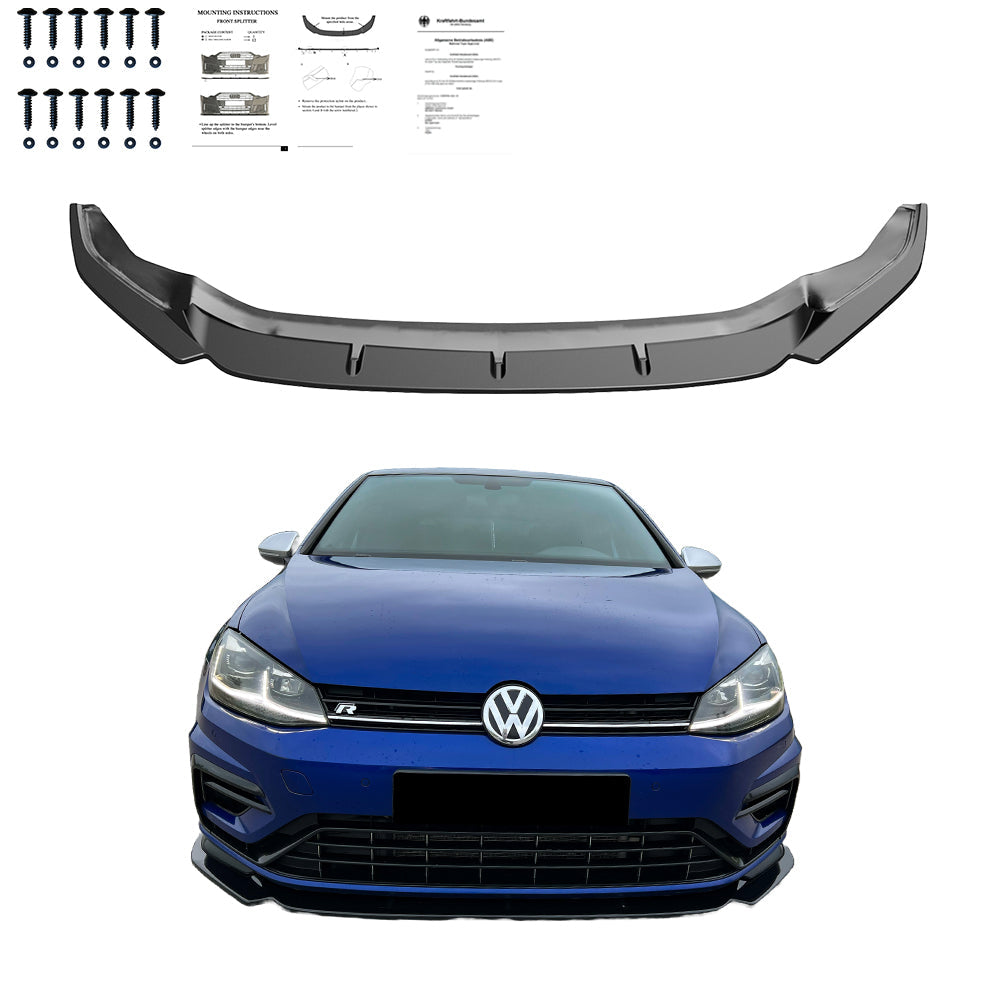 Front Splitter VW Golf MK 7.5 R 2017-2020 Version 3