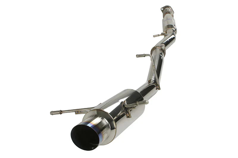 Invidia N1 Turbo Back Exhaust Resonated w/Catless Down Pipe, Ti Tip (WRX/STI GD 01-07)