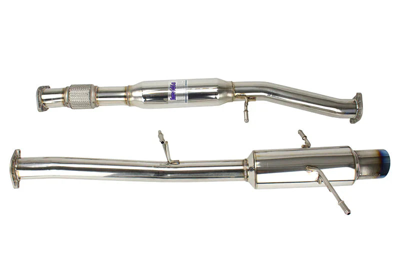 Invidia N1 Turbo Back Exhaust Resonated w/Catless Down Pipe, Ti Tip (WRX/STI GD 01-07)