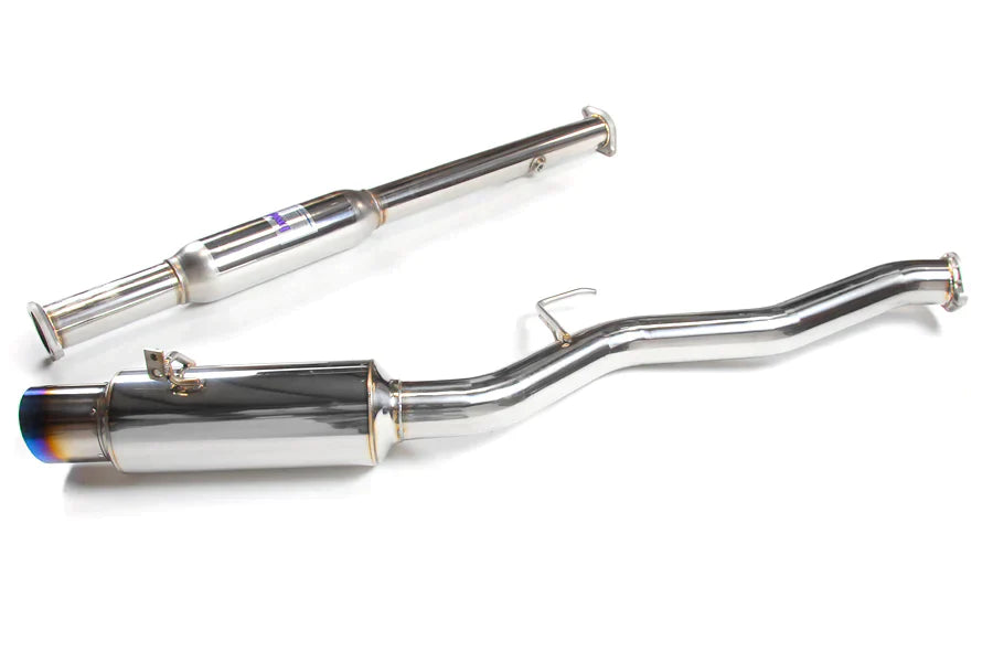 Invidia N1 Turbo Back Exhaust w/Metal Matrix Cat - Mitsubishi Evo 4-6 CP9A (Inc TME)
