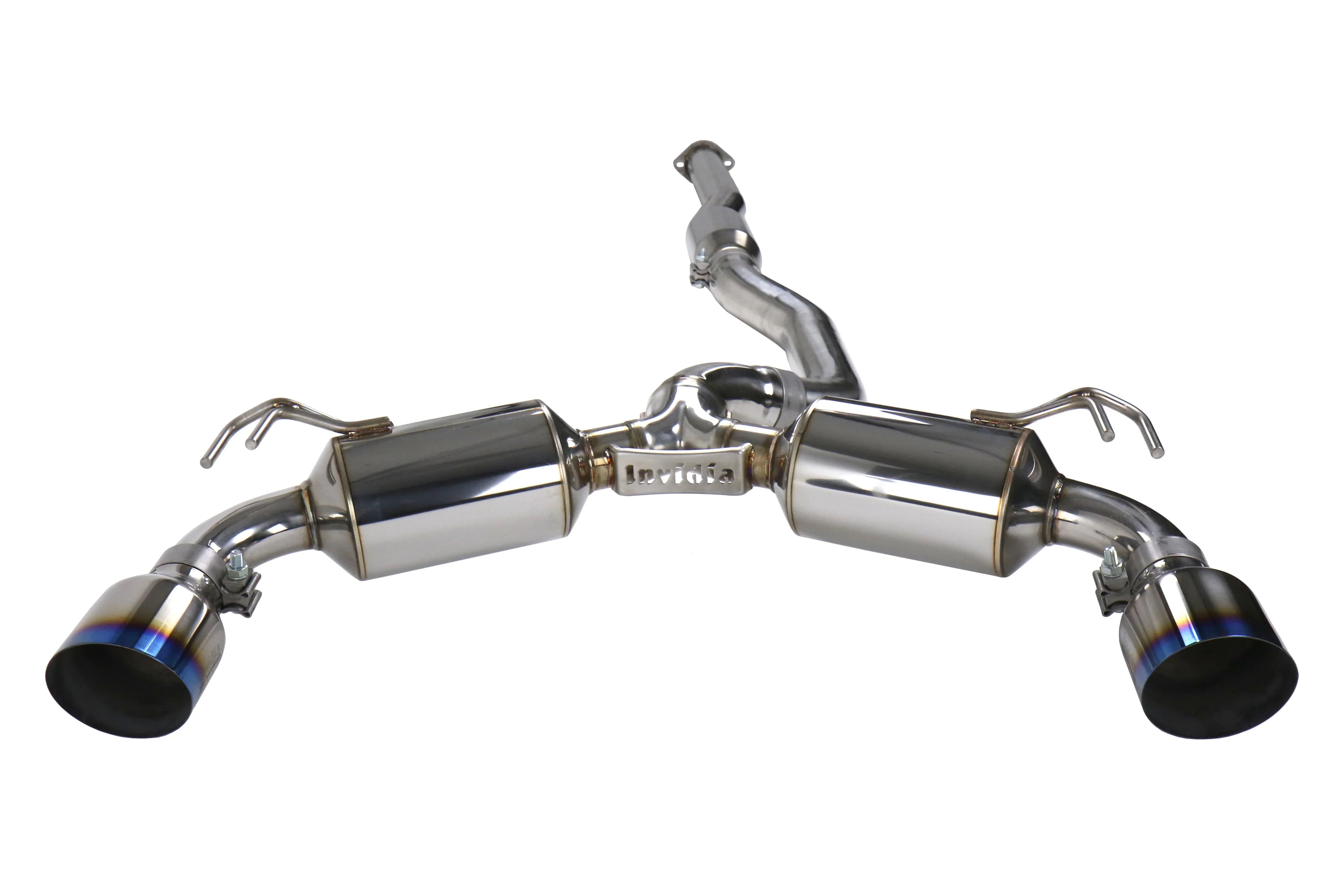 Invidia Dual N1 Turbo Back Exhaust w/PSR O2 Housing - Mitsubishi Evo X CZ4A