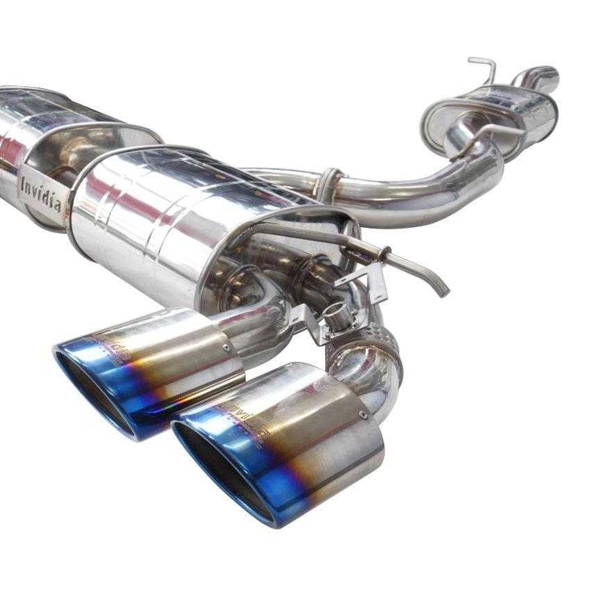 Invidia Q300 Valved Turbo Back Exhaust w/Oval Tips - VW Golf R Mk7