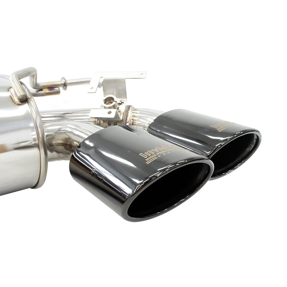 Invidia R400 Valved Turbo Back Exhaust w/Oval Tips - VW Golf R Mk7