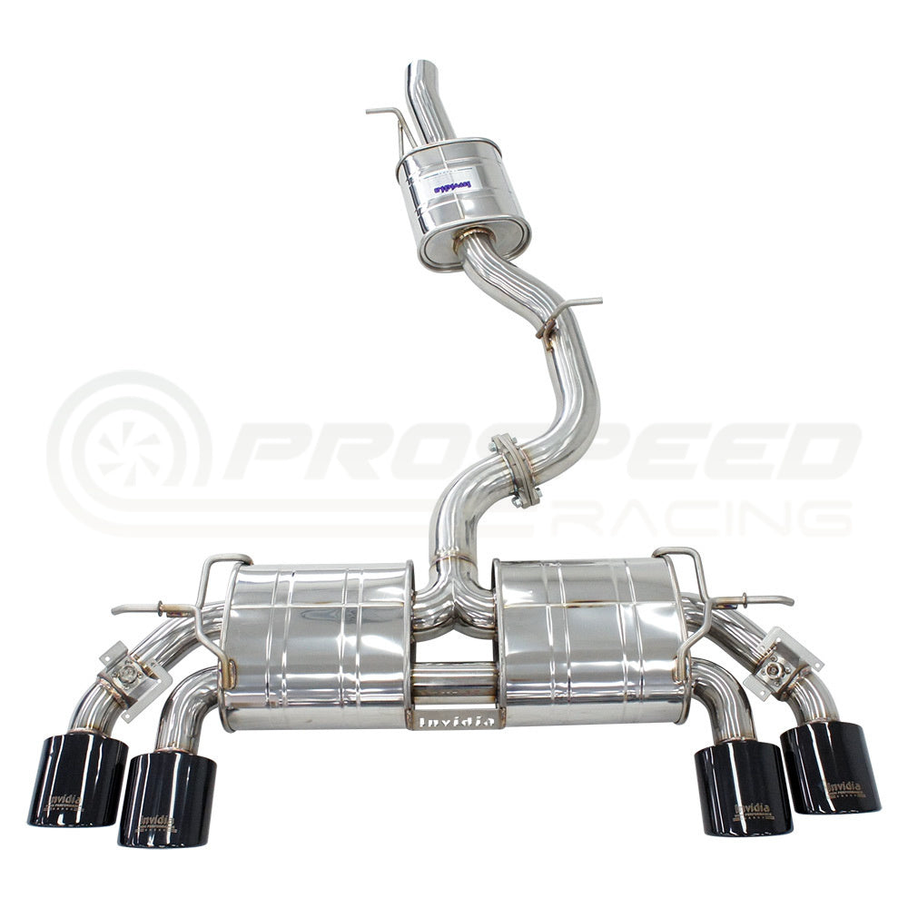 Invidia R400 Valved Cat Back Exhaust w/Oval Tips - VW Golf R Mk7