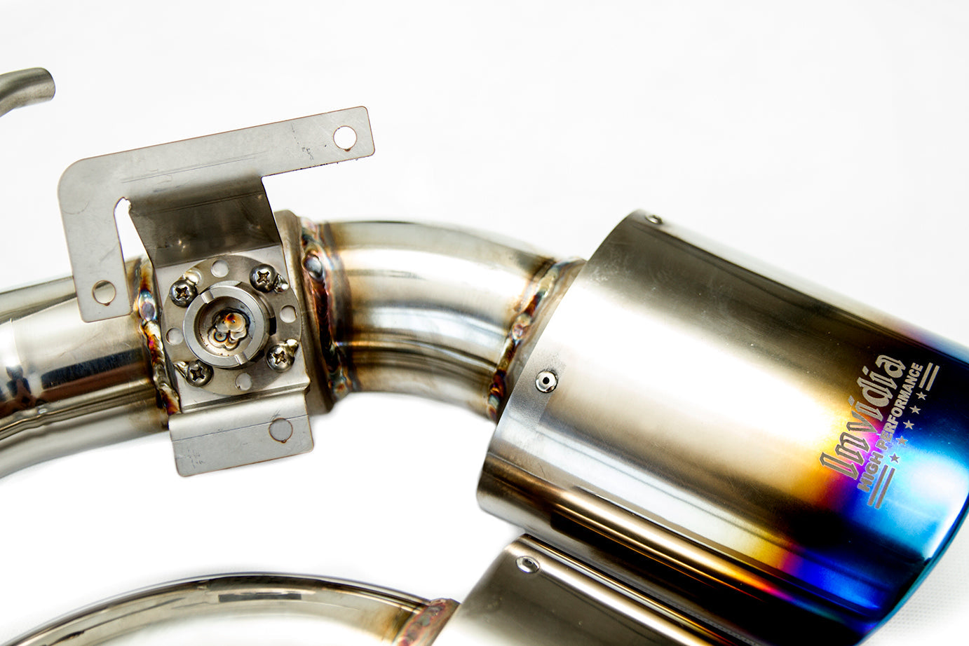 Invidia Q300 Valved Turbo Back Exhaust w/Round Tips - VW Golf R Mk7