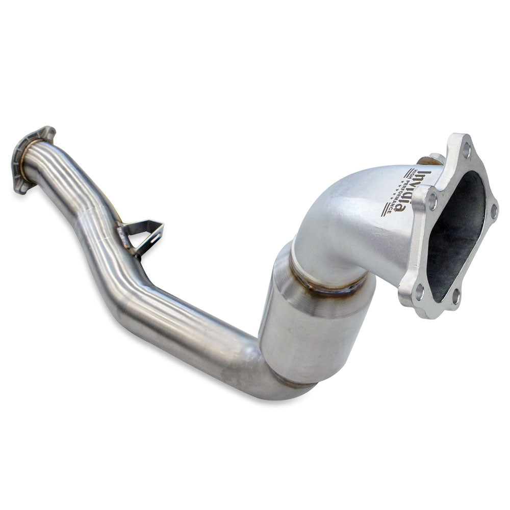 Invidia N1 Turbo Back Exhaust Resonated w/Catless Down Pipe, Ti Tip (WRX/STI GD 01-07)