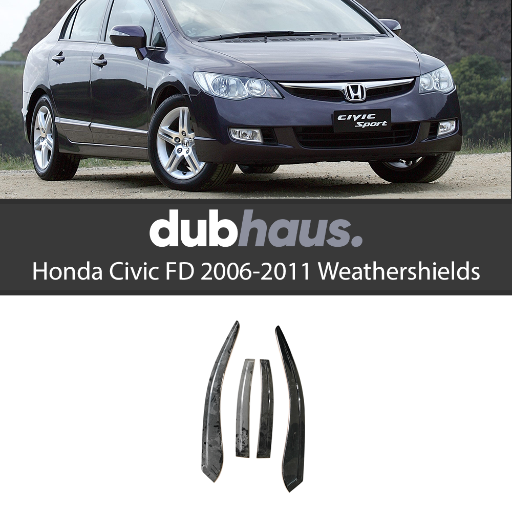 Weather Shield / Window Visor for 2006-2011 Honda Civic FD