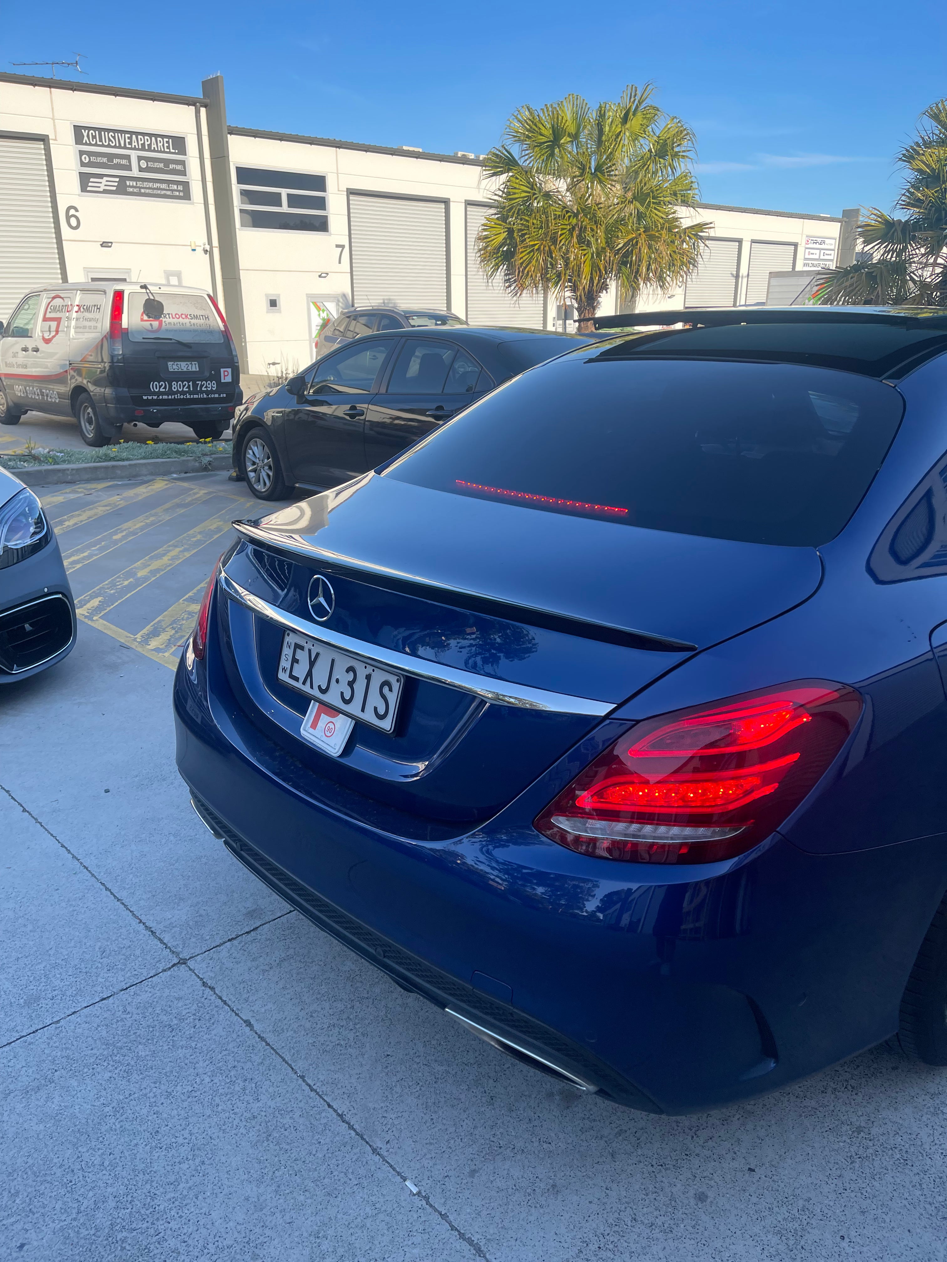 Mercedes Benz C Class W205 AMG Style ABS Spoiler (Gloss Black)